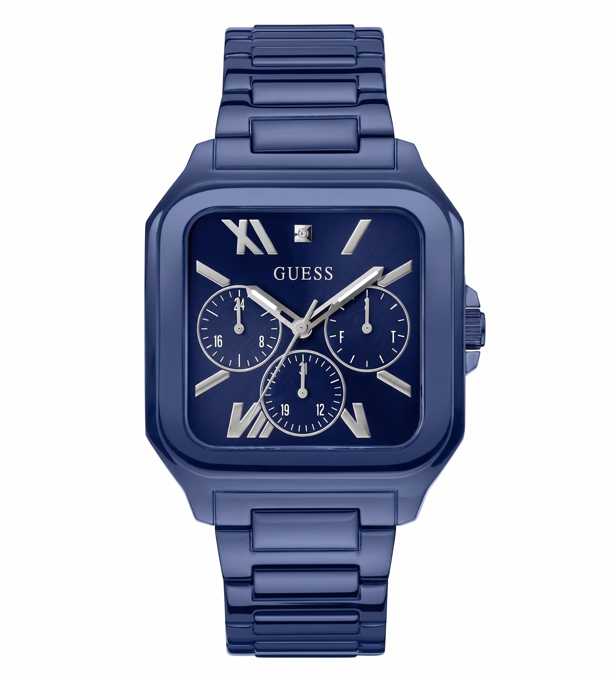 Guess GW0631G3 | Gd Integrity Men Quartz Blue Dial Analog Stainless Steel.