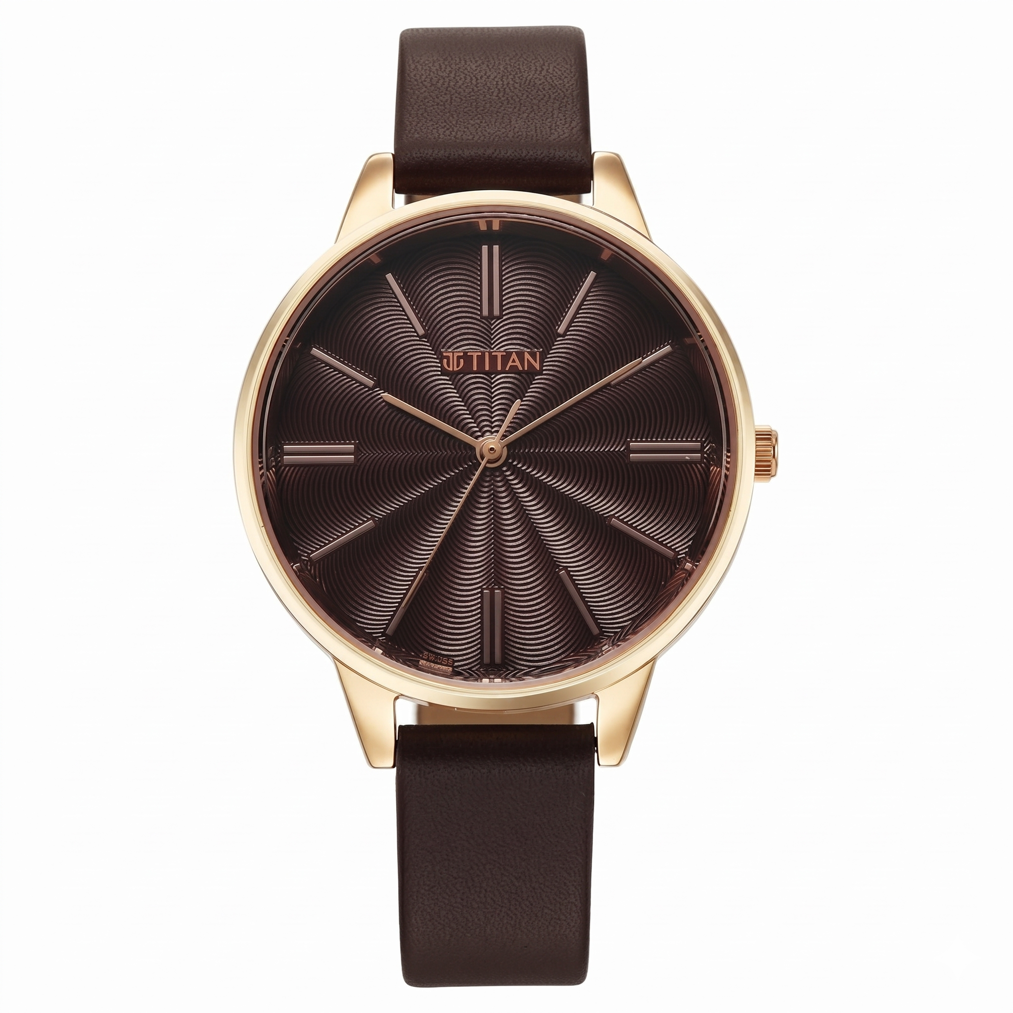 Titan 2648WL09 | Titan Neo Quartz Analog Maroon Dial Leather Strap Watch For Women
