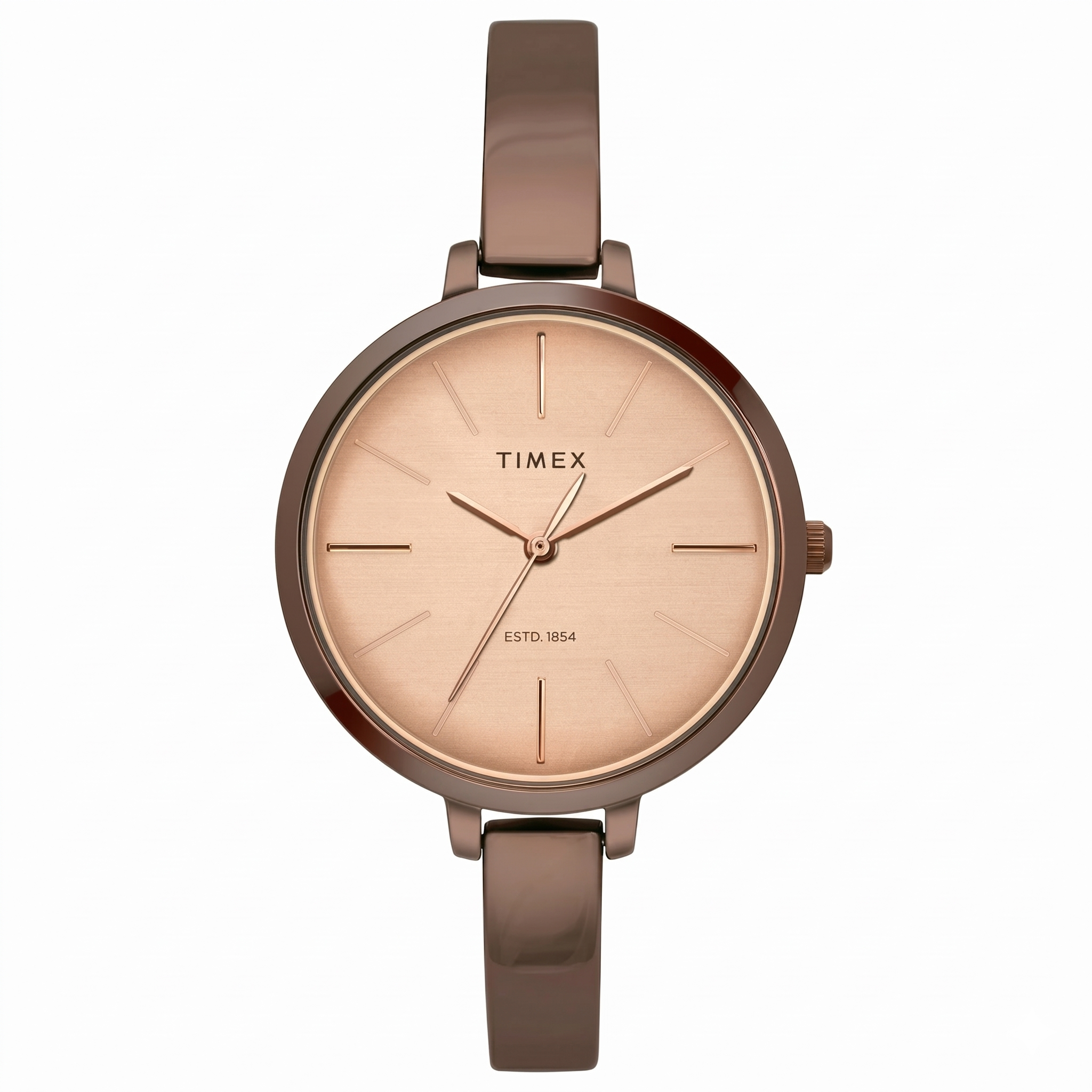 Timex TWEL12813 | Timex Fashion Women's Rose Gold Dial Round Case 3 Hands Function Watch