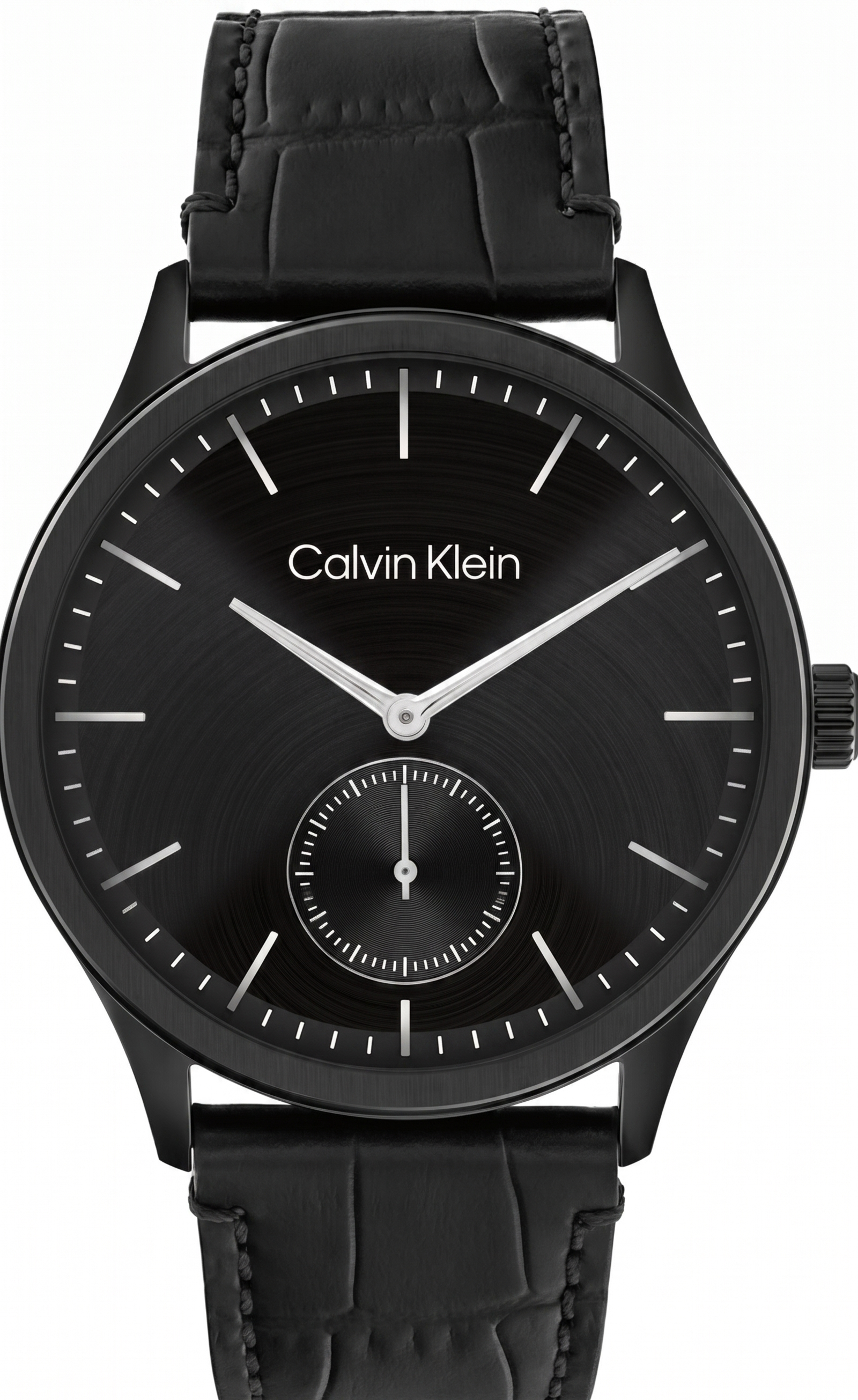 Calvin Klein 25200555 | Ck Tailored Men Quartz Black Dial Analog Leather Watch