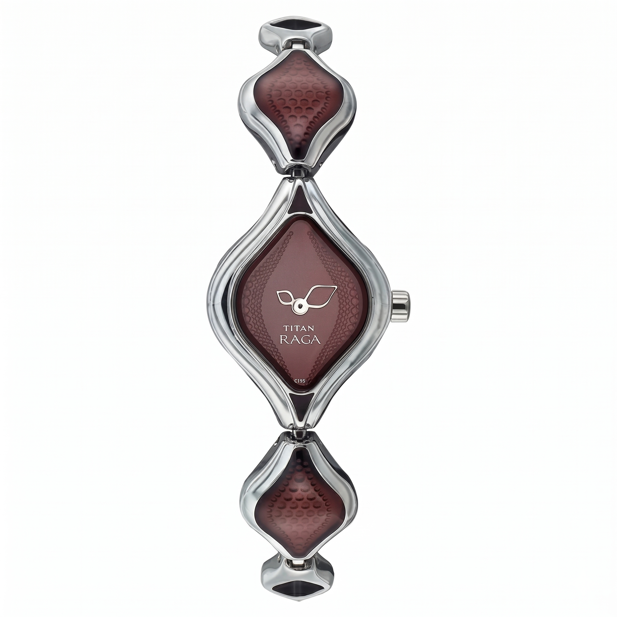Titan 9756SM01 | Titan Quartz Analog Brown Dial Metal Strap Watch for Women