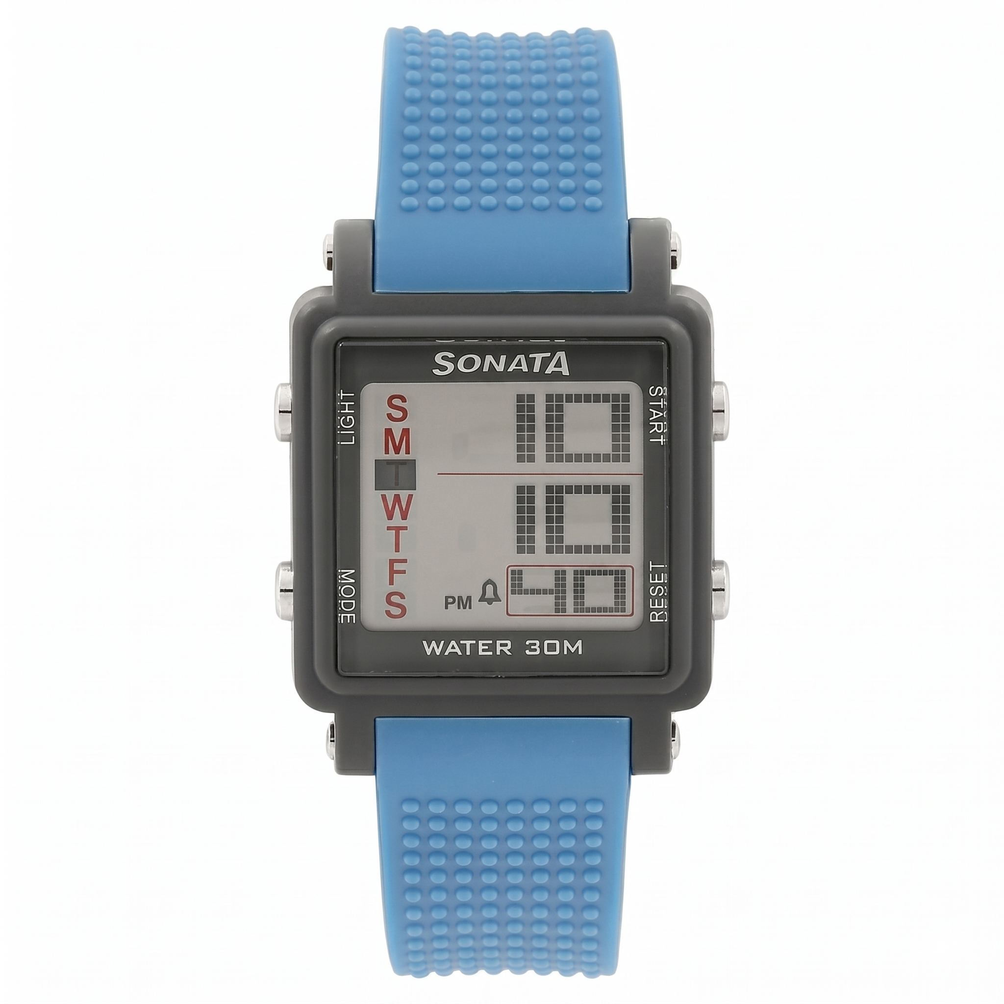 Sonata NR77043PP04 | SF Digital Dial Blue Plastic Strap Watch for Men