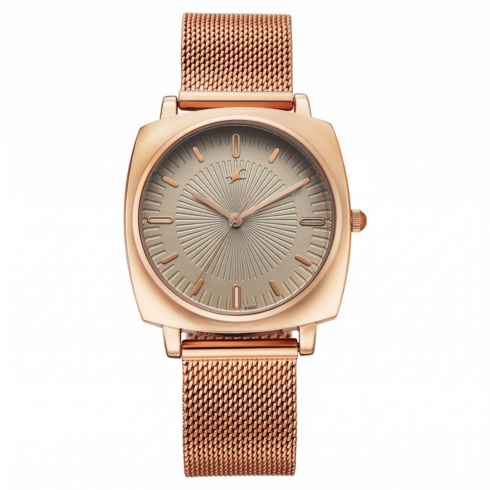Fastrack 68043WM03 | Fastrack Stunners Quartz Analog Beige Dial Rose Gold Stainless Steel Strap Watch For Girls