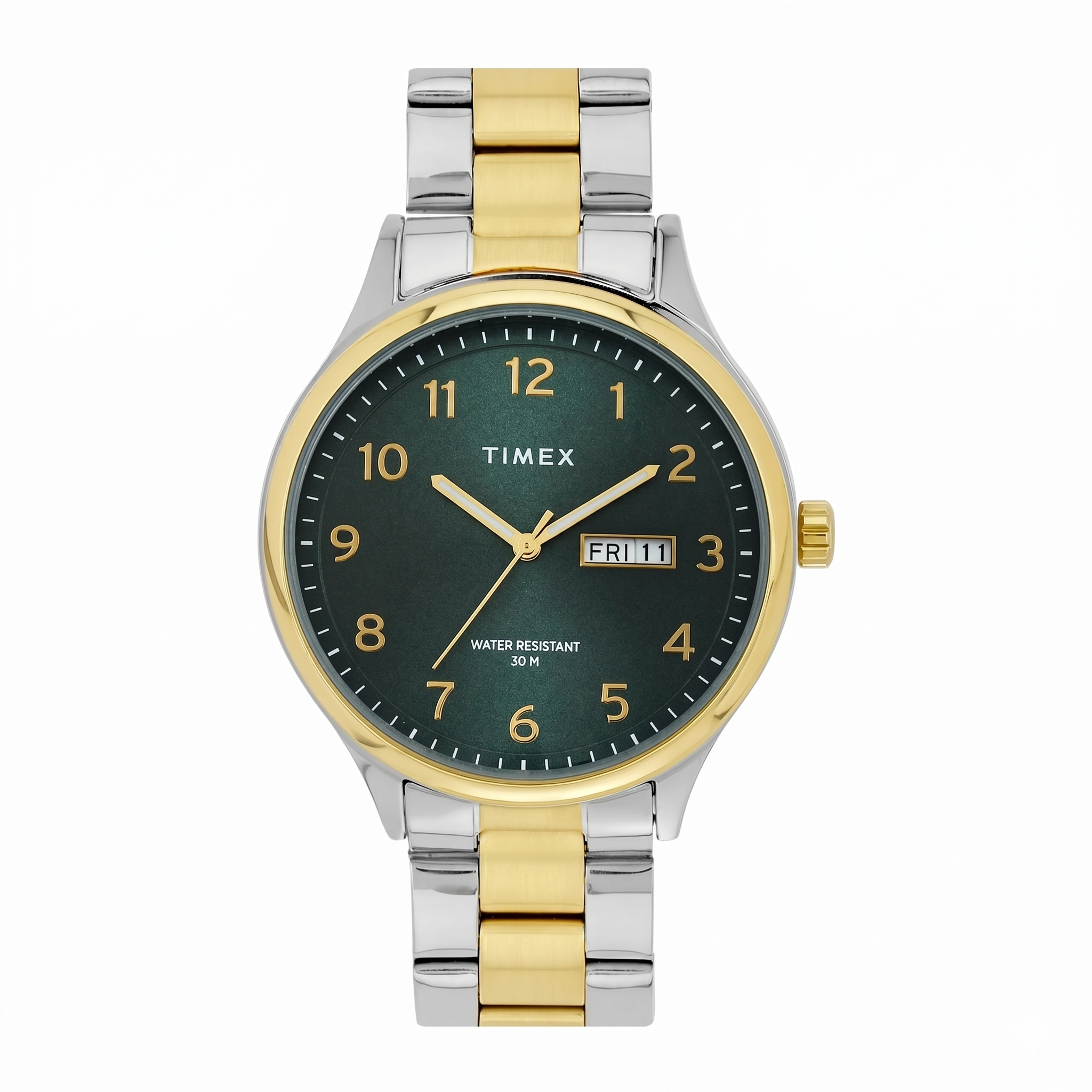 Timex TWEG18443 | TIMEX Men Green Round Dial Analog Watch