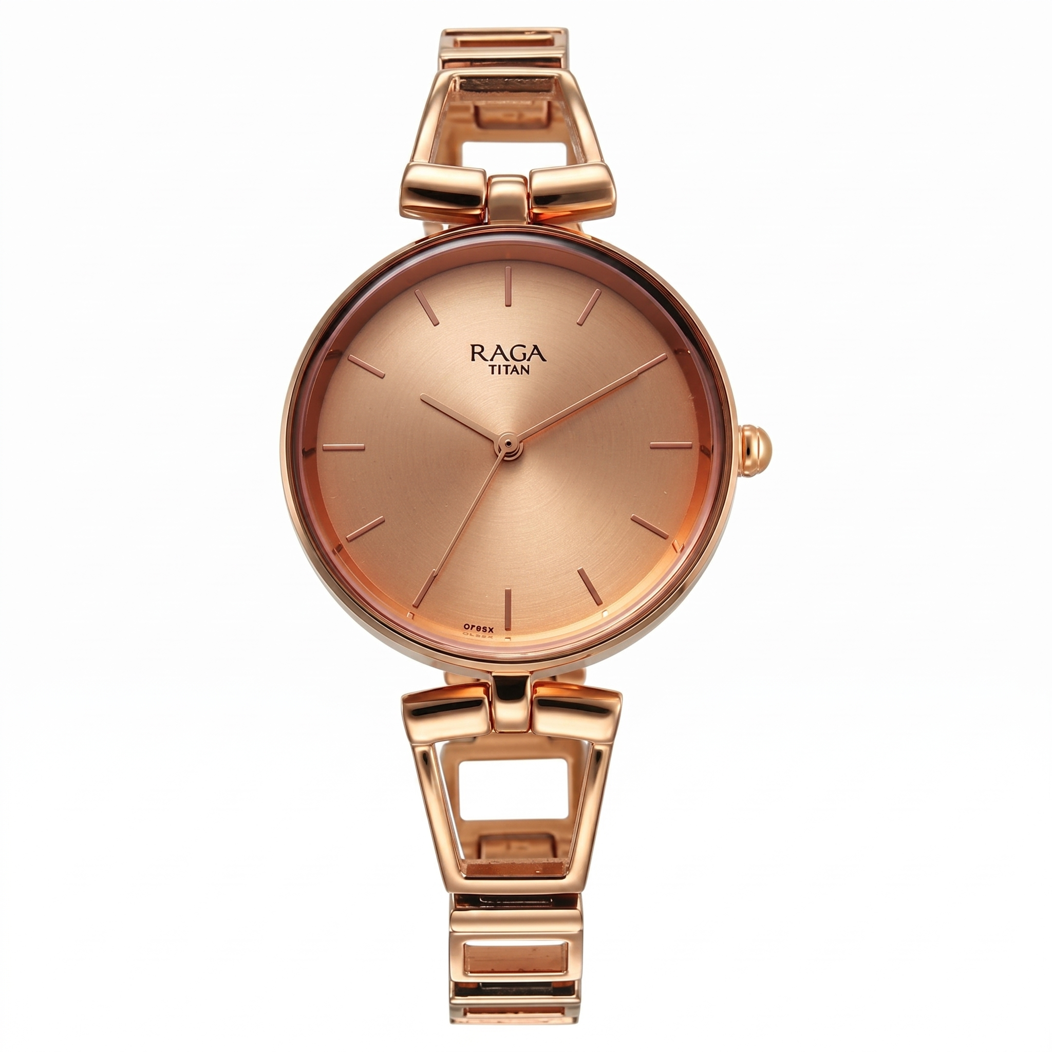 Titan 2747WM01 | Titan Raga Ascend Quartz Analog Rose Gold Dial With Rose Gold Color Metal Strap Watch For Women
