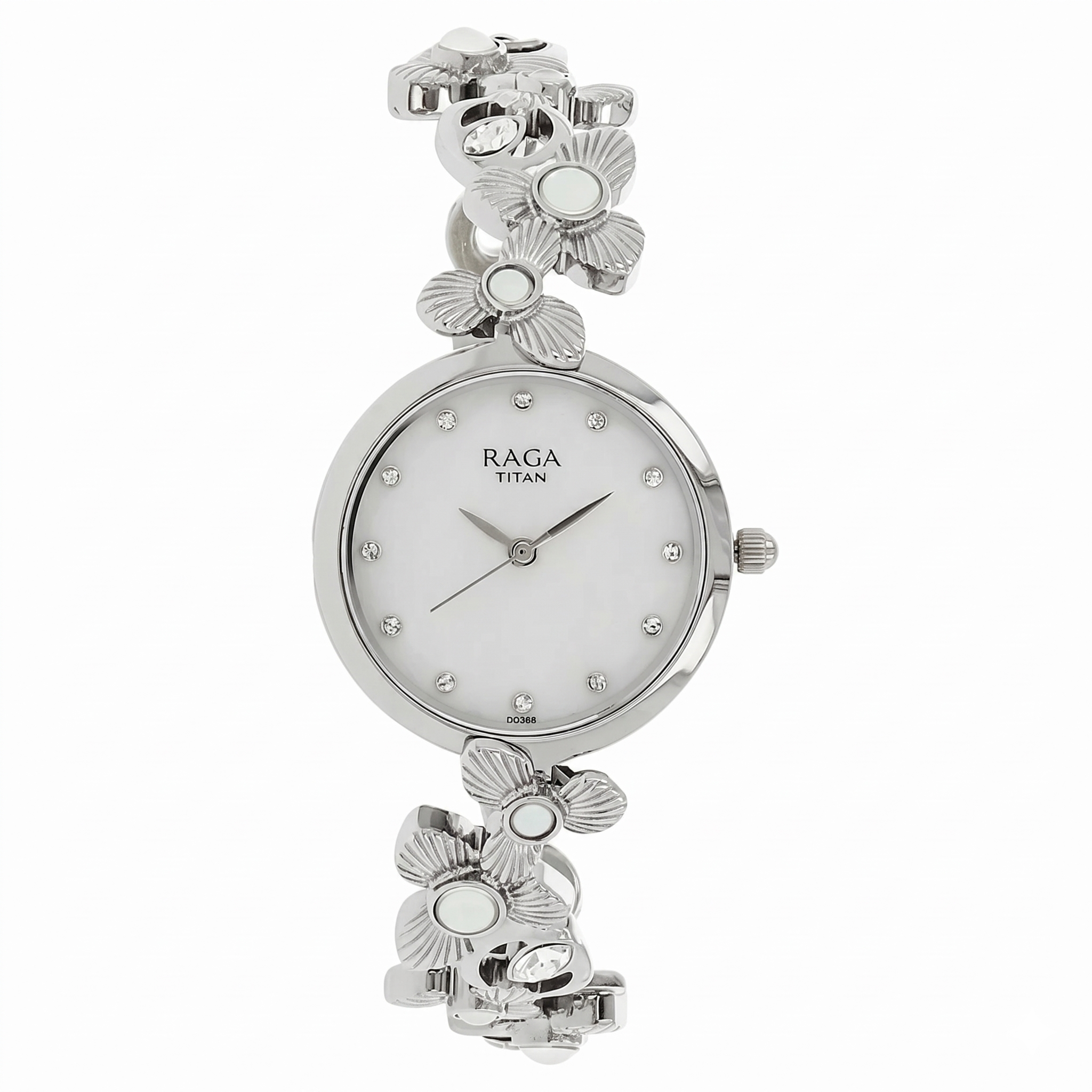 Titan 95048SM01 | Titan Raga Aurora Mother of Pearl Dial Women Watch With Metal Strap