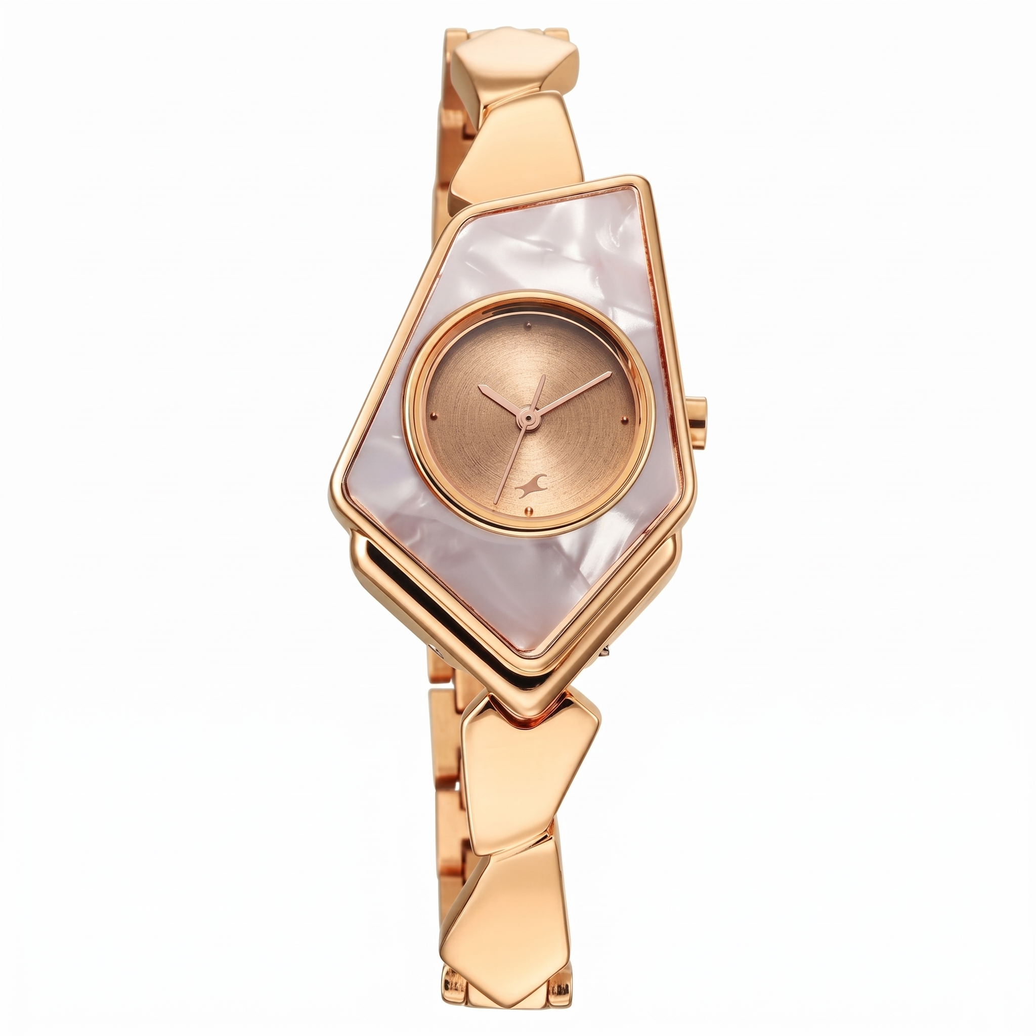 Fastrack 6279WM01 | Fastrack Younique Quartz Analog Rose Gold Dial Metal Strap Watch for Girls Watch