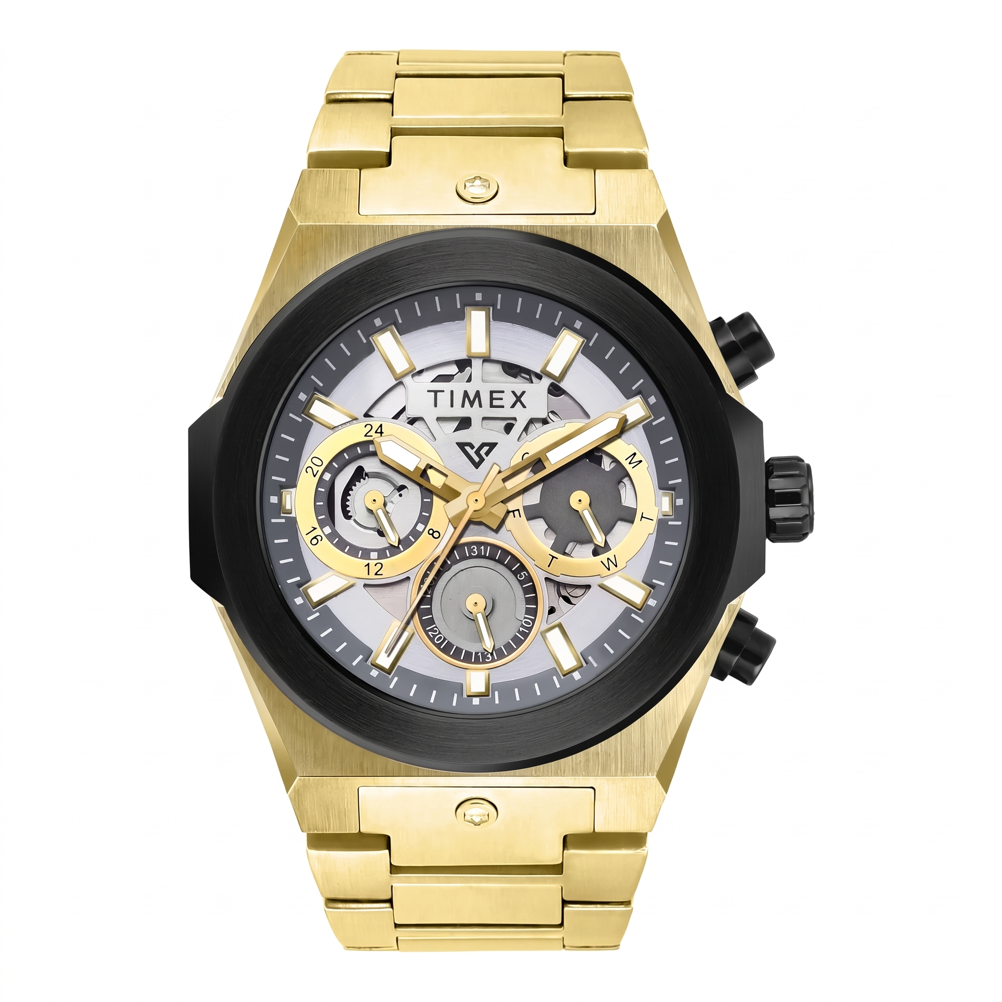 Timex TWEG26101 | TIMEX Vector Men Silver Round Dial Analog Watch.