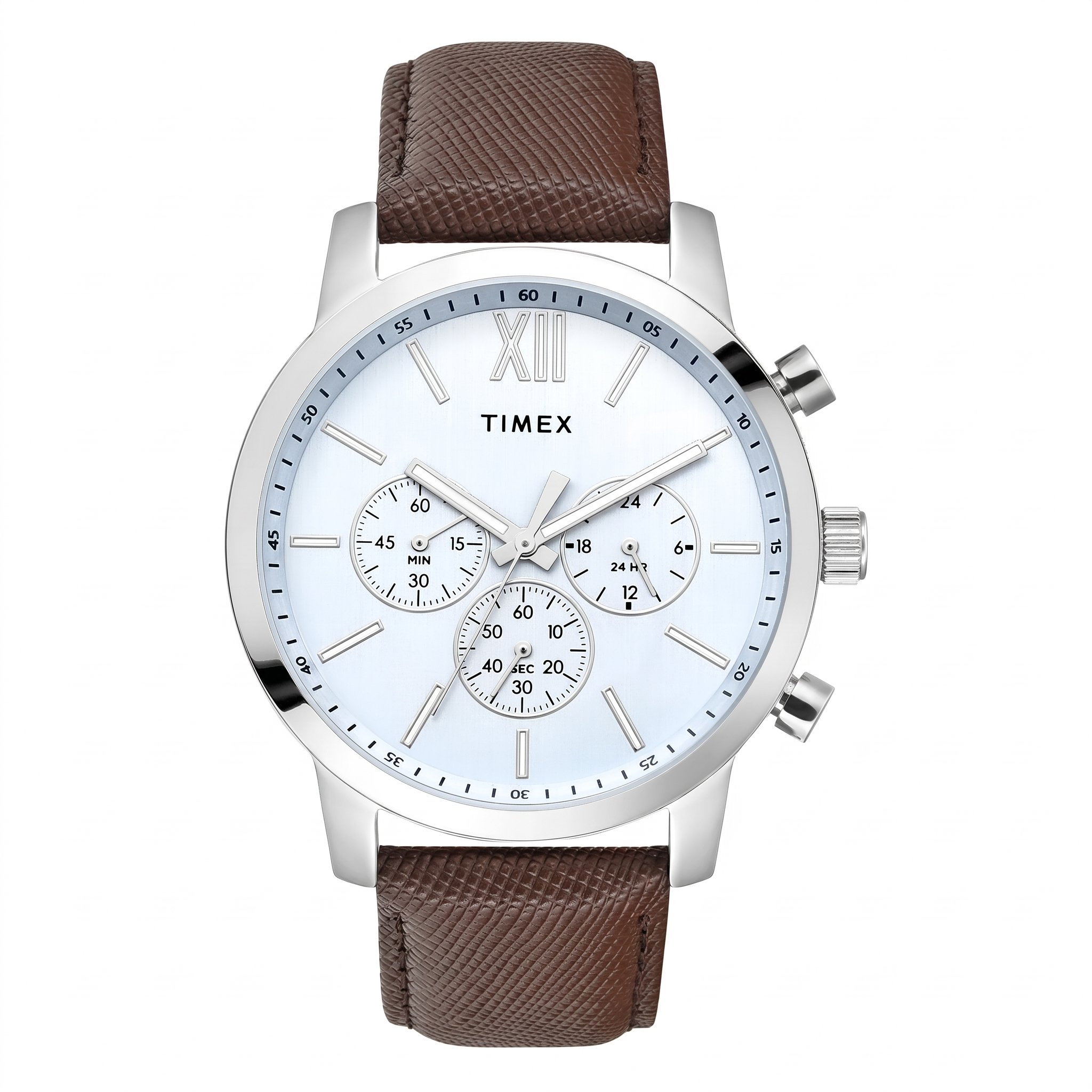Timex TWEG32200 | Timex Trendline Round 45mm Blue Dial Analog Men Watch.