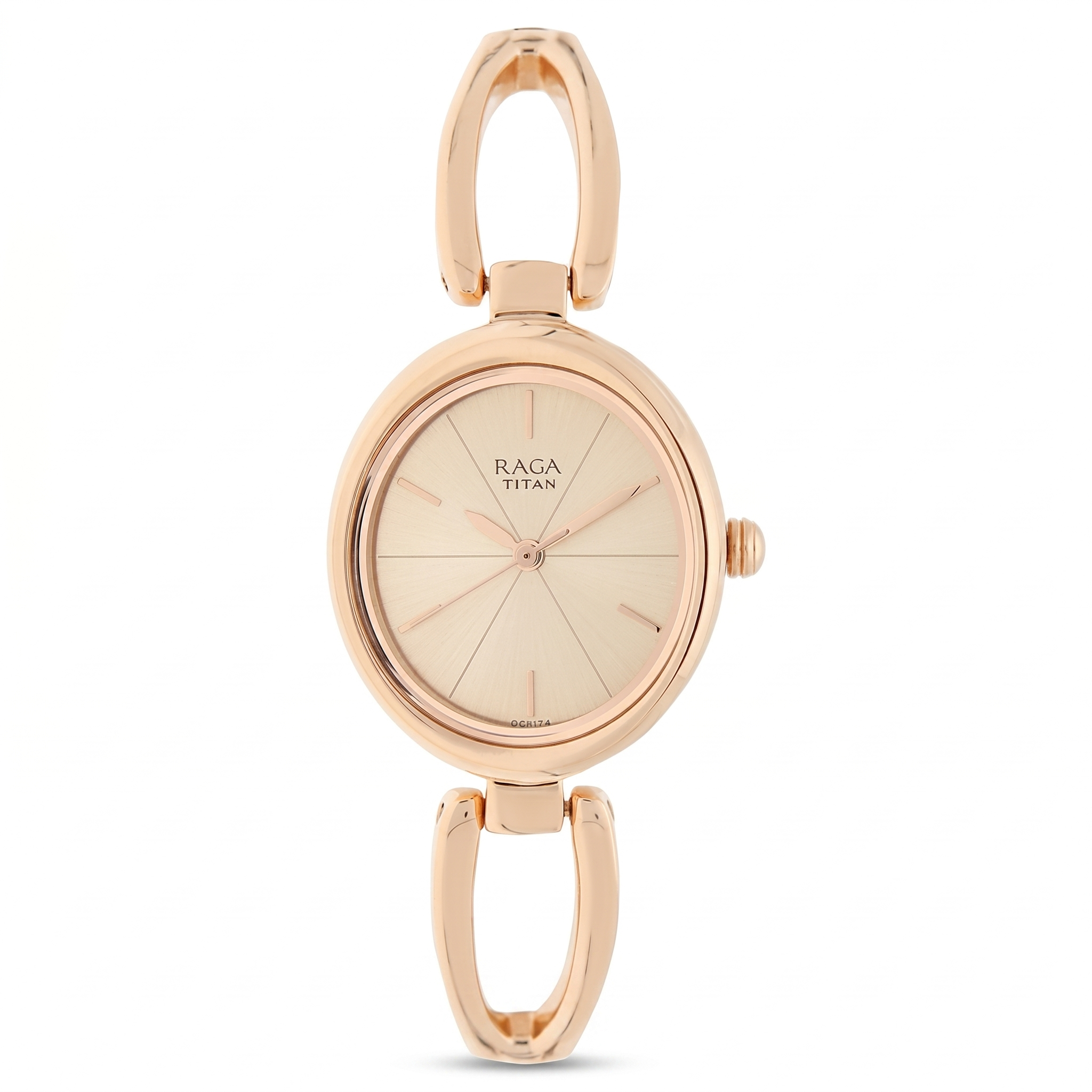 Titan 2579WM01 | Titan Raga Viva Rose Gold Dial Women Watch With Metal Strap
