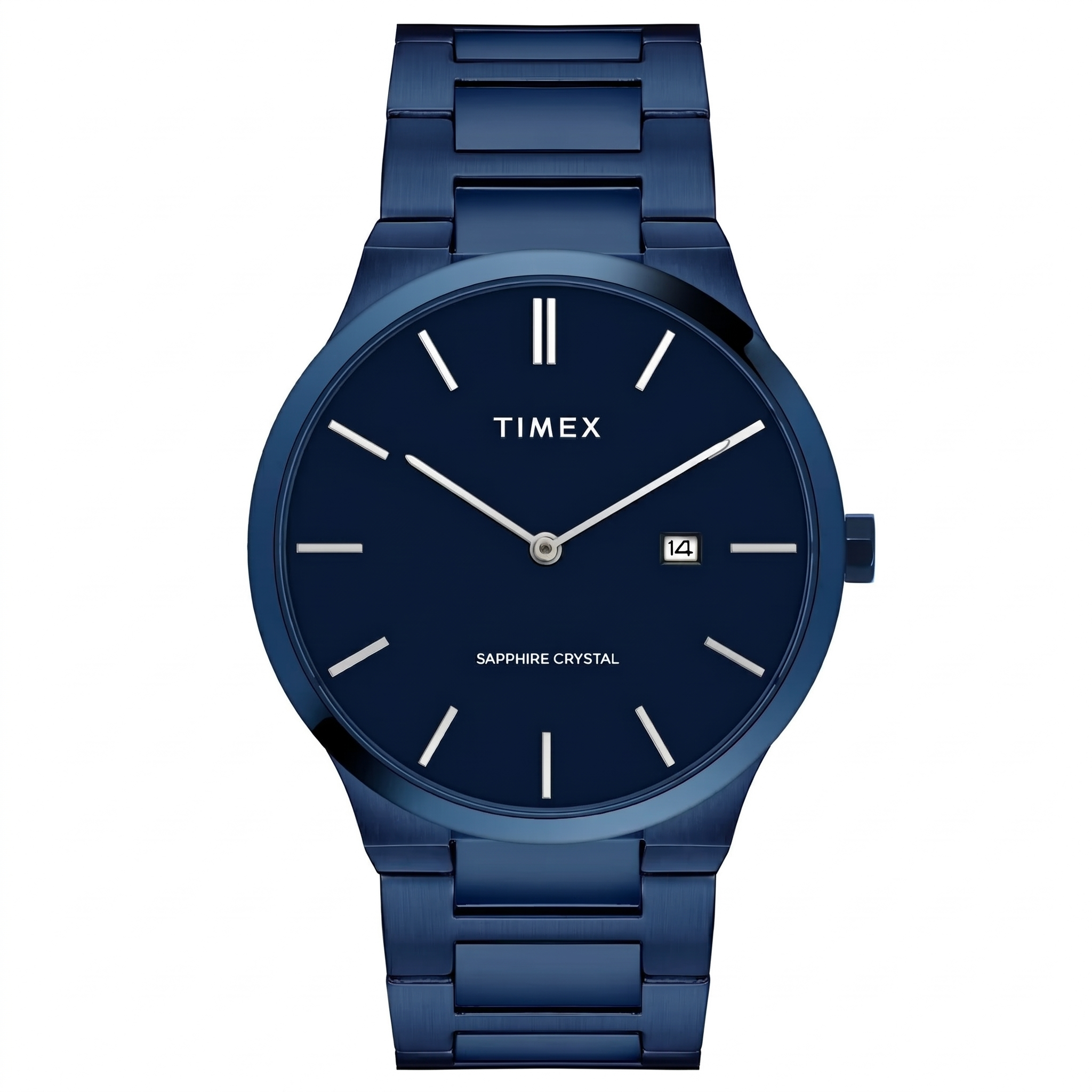 Timex TWEG23602 | Timex Men Analog Blue Round Stainless Steel Dial Watch.