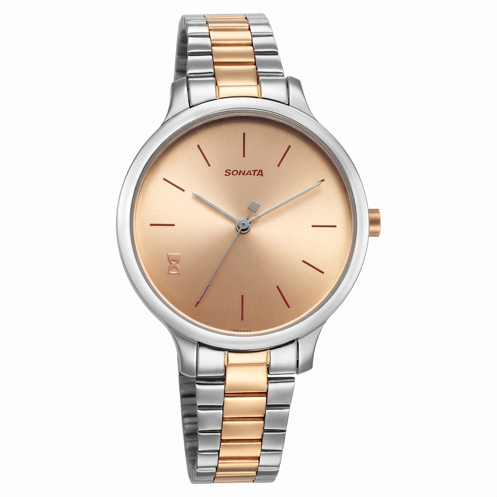 Sonata NS87050KM01 | Sonata Play Rose Gold Dial Watch for Women