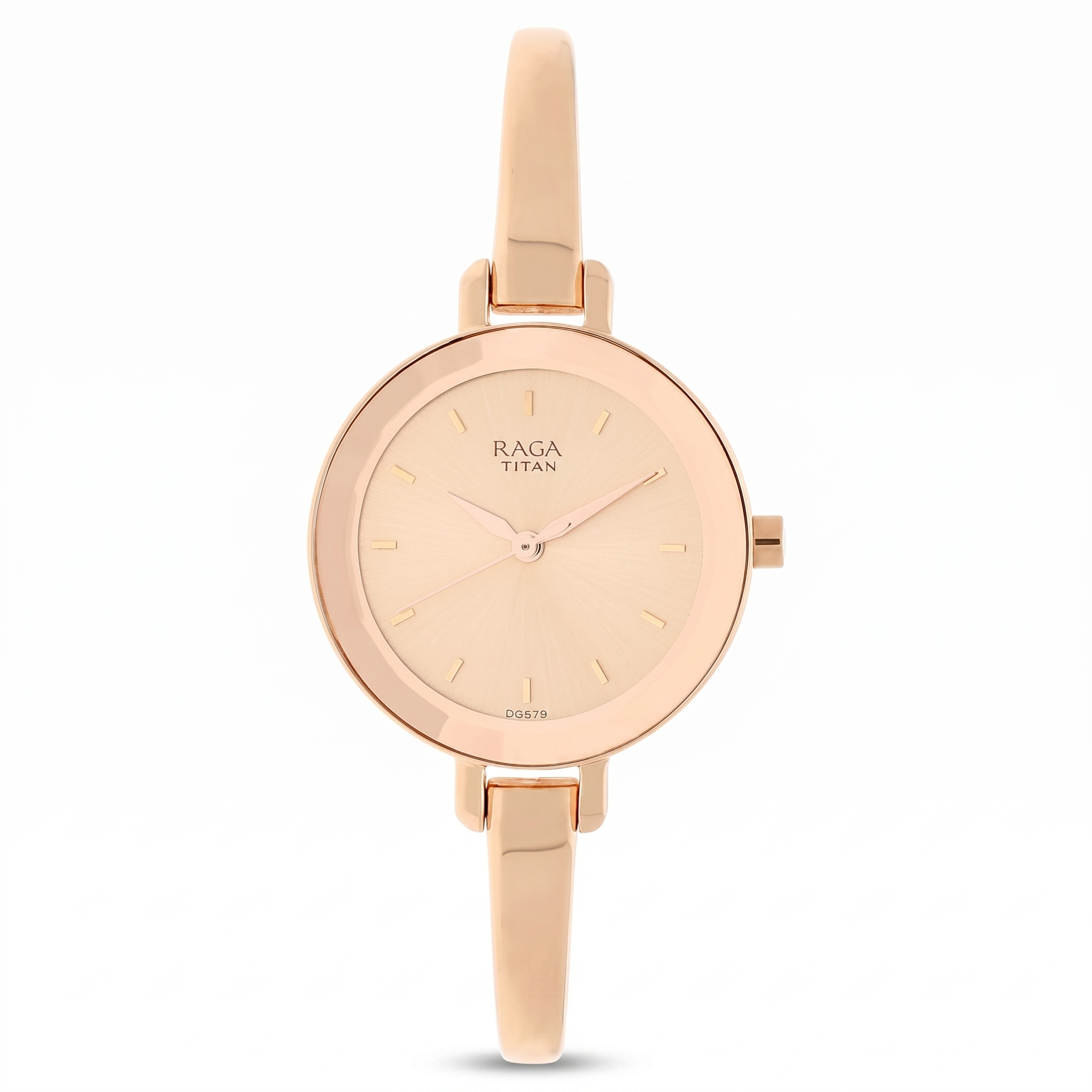 Titan 2575WM01 | Titan Raga Viva Quartz Analog Rose Gold Round Dial Rose Gold Metal Strap Watch For Women