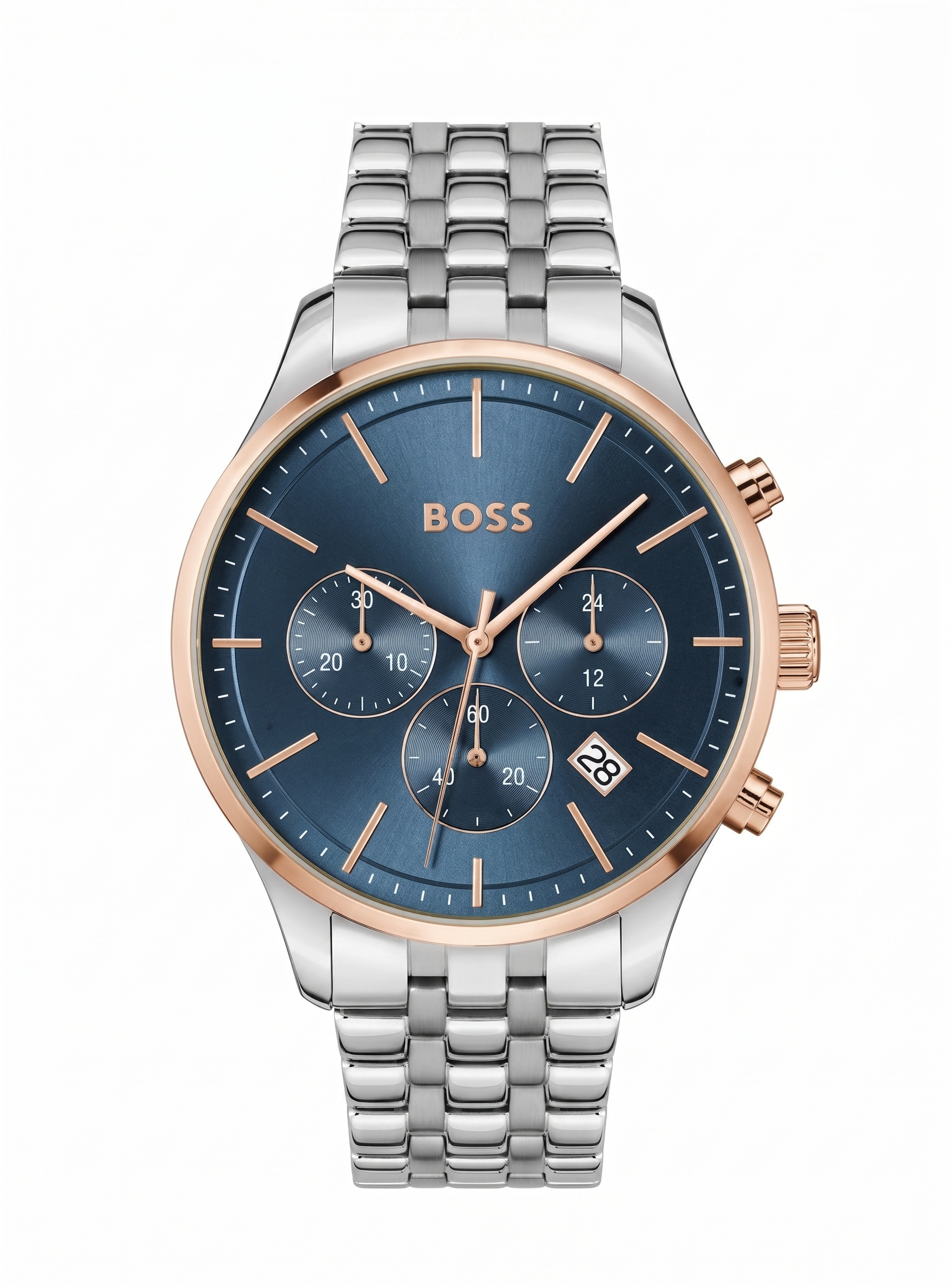 Boss 1514158 | Avery Men Quartz Blue Dial Chronograph Stainless Steel Watch.