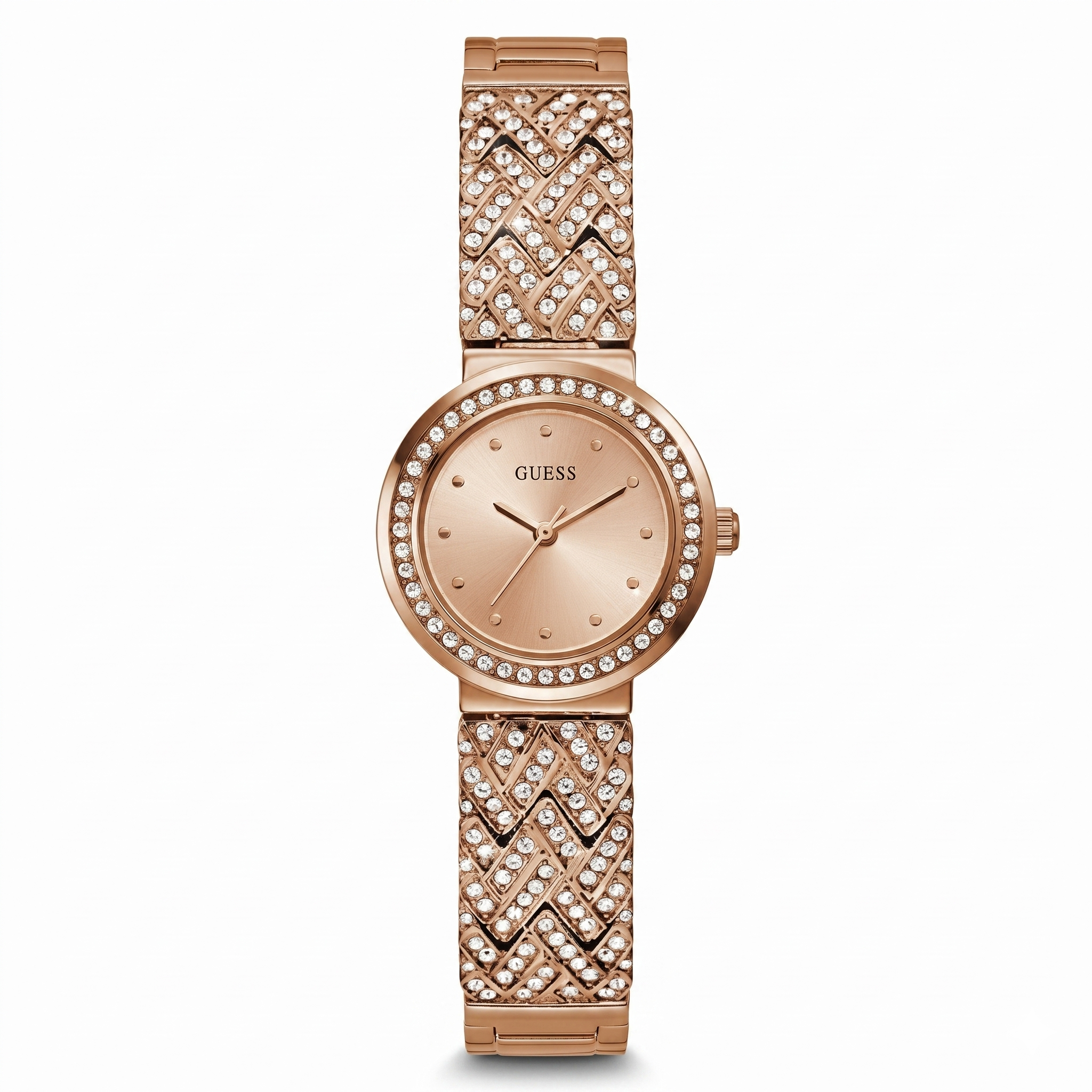 Guess GW0476L3 | Treasure Women Quartz Pink Dial Analog Stainless Steel Watch