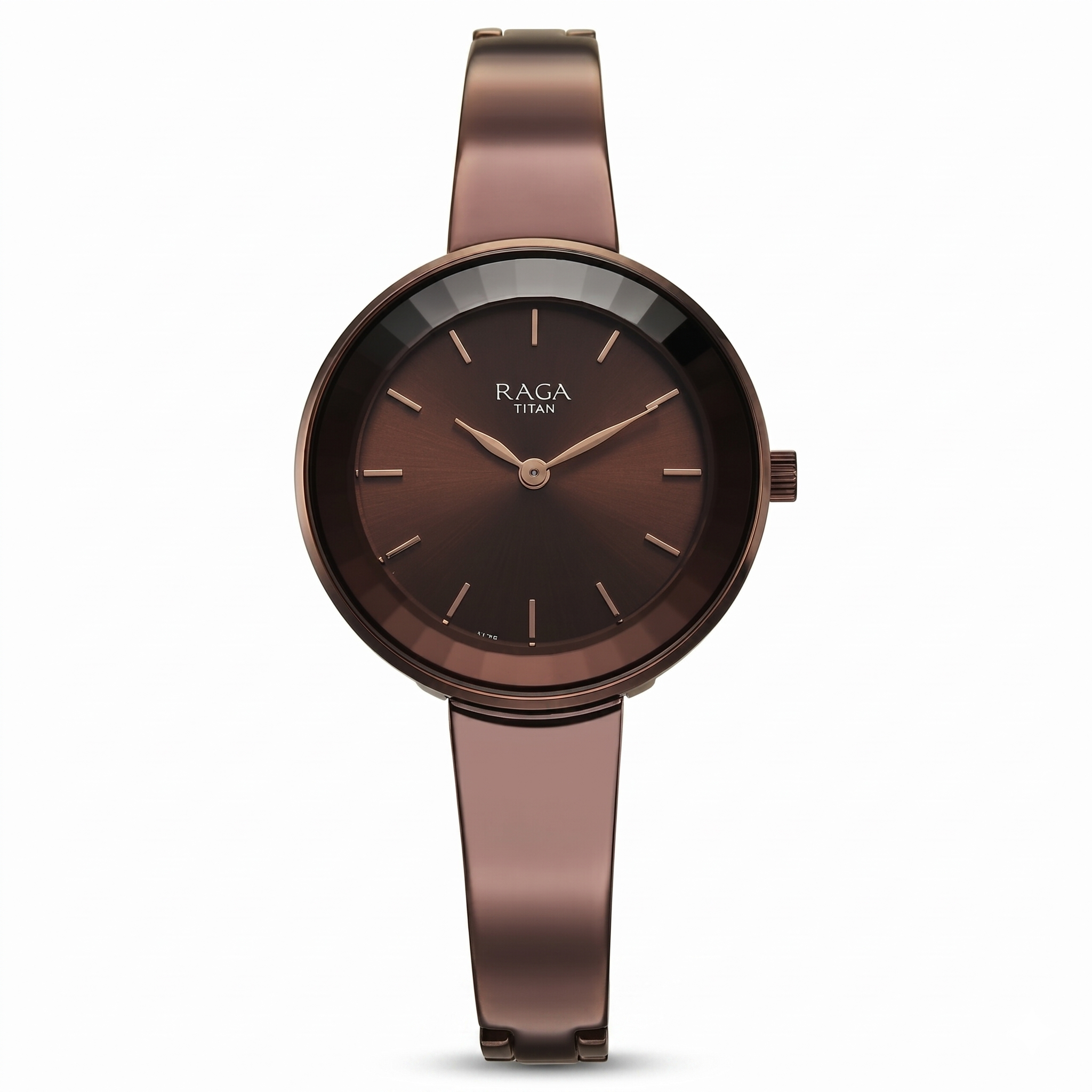 Titan 95276QM01 | Titan Raga Showstopper Quartz Analog Brown Dial Metal Strap Watch For Women
