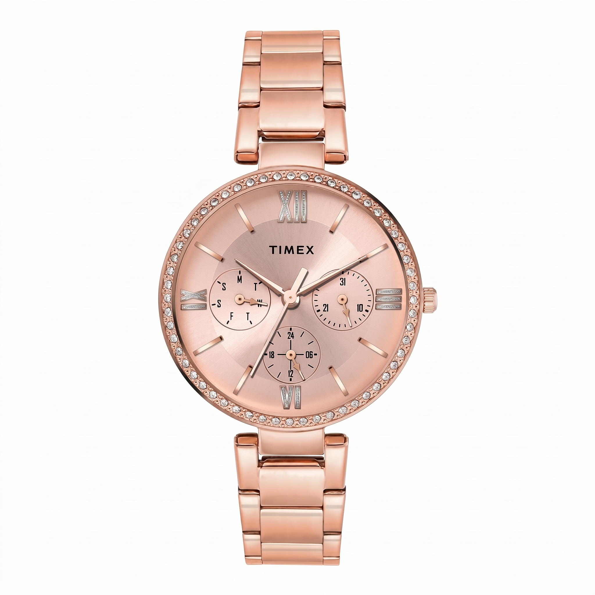 Timex TWEL18707 | TIMEX Women Pink Round Dial Analog Watch