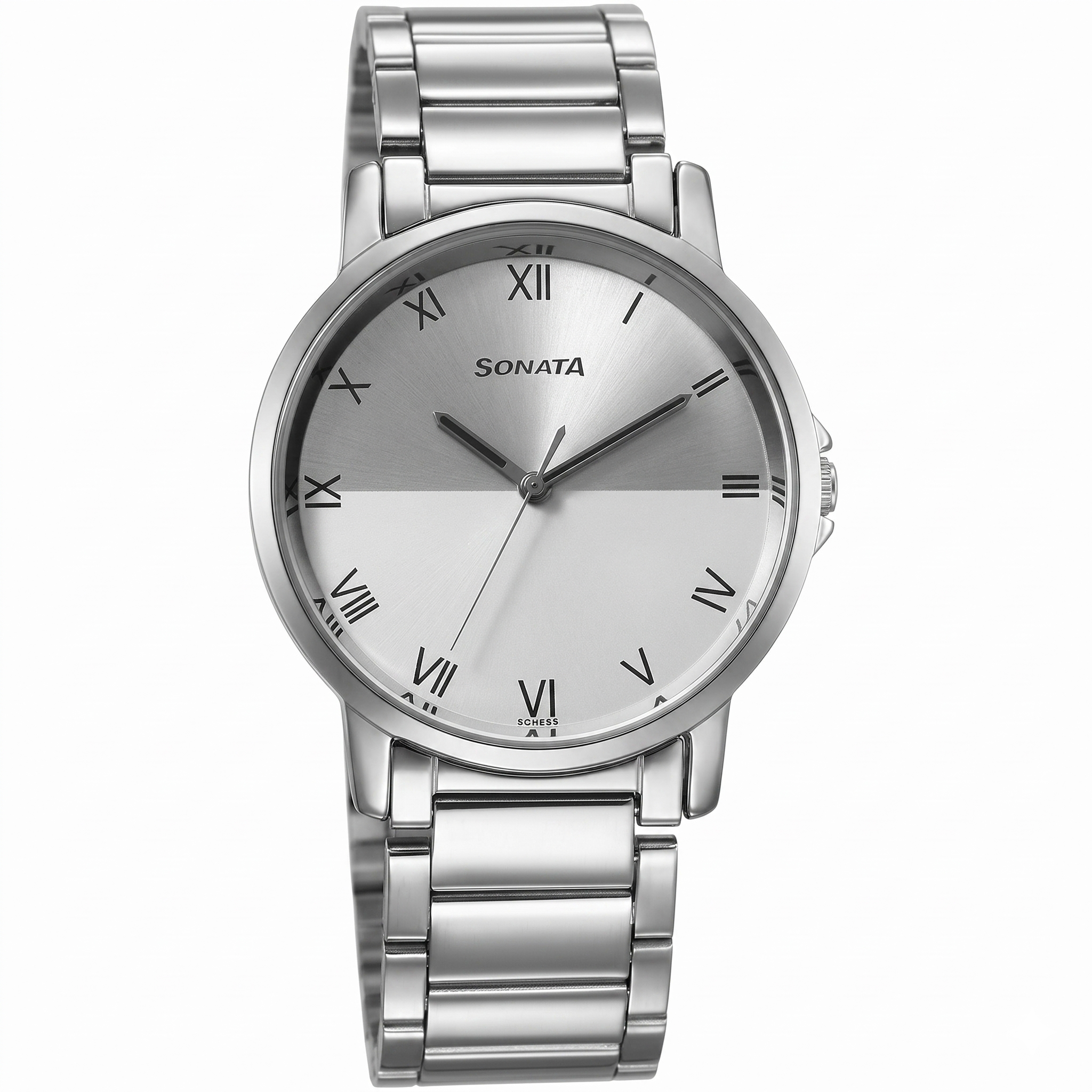 Sonata NS7987SM08W | Sonata Quartz Analog Silver Dial Watch for Men