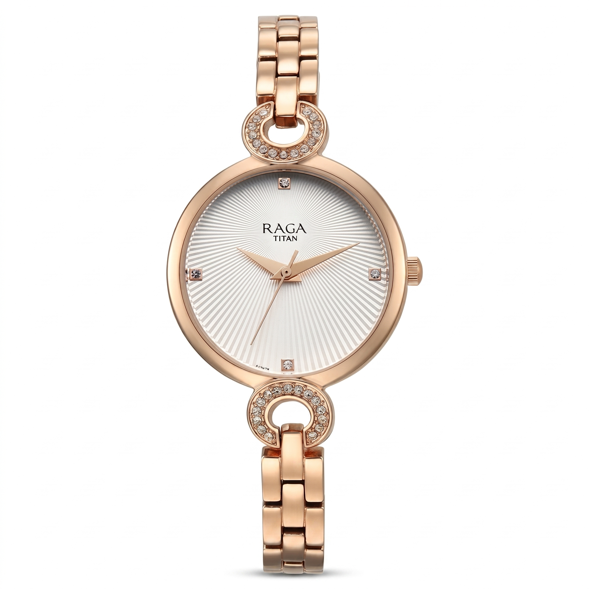 Titan 95278WM01 | Titan Raga Showstopper Quartz Analog White Dial Metal Strap Watch for Women