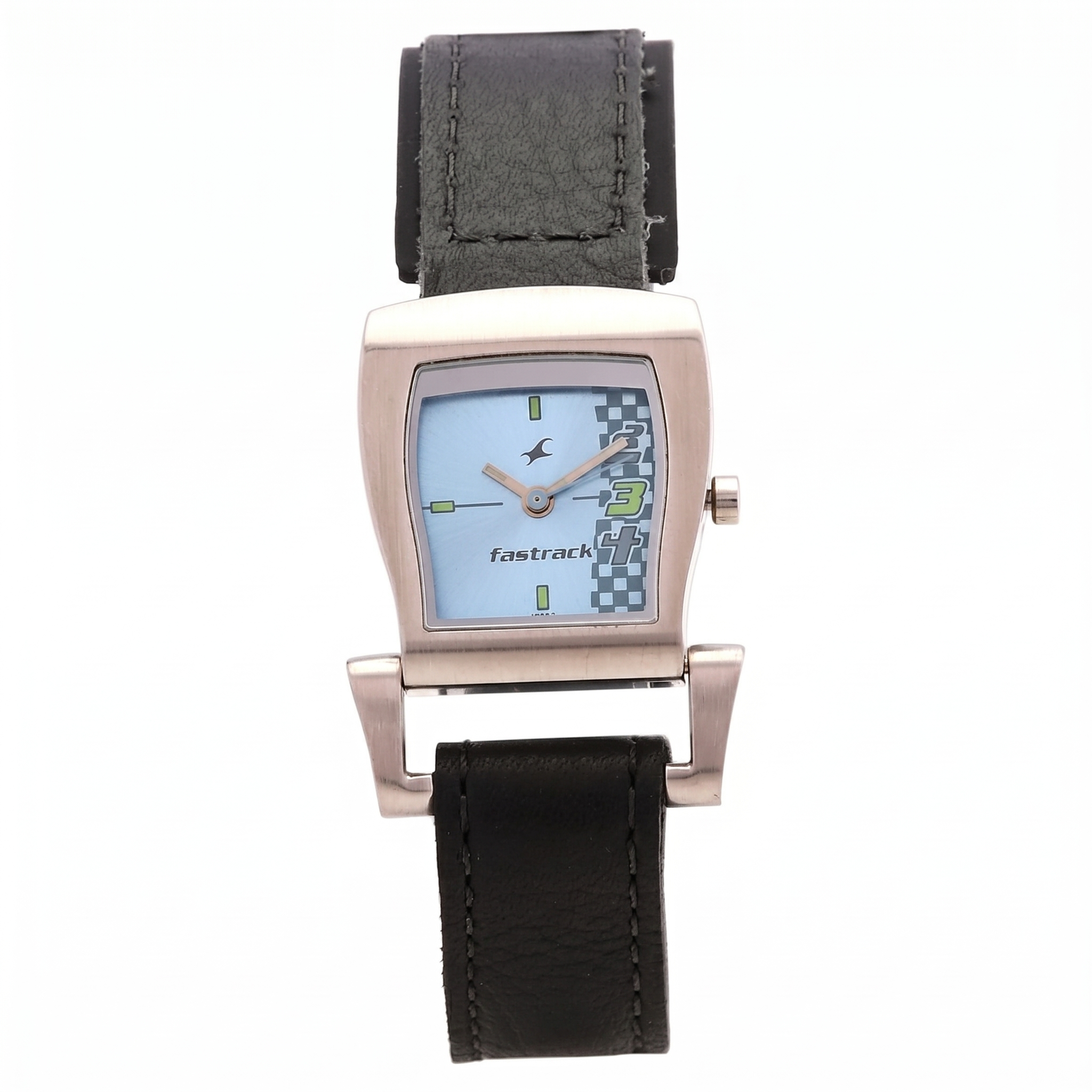 Fastrack 2363SL02 | Fastrack Quartz Analog Blue Dial Leather Strap Watch for Girls