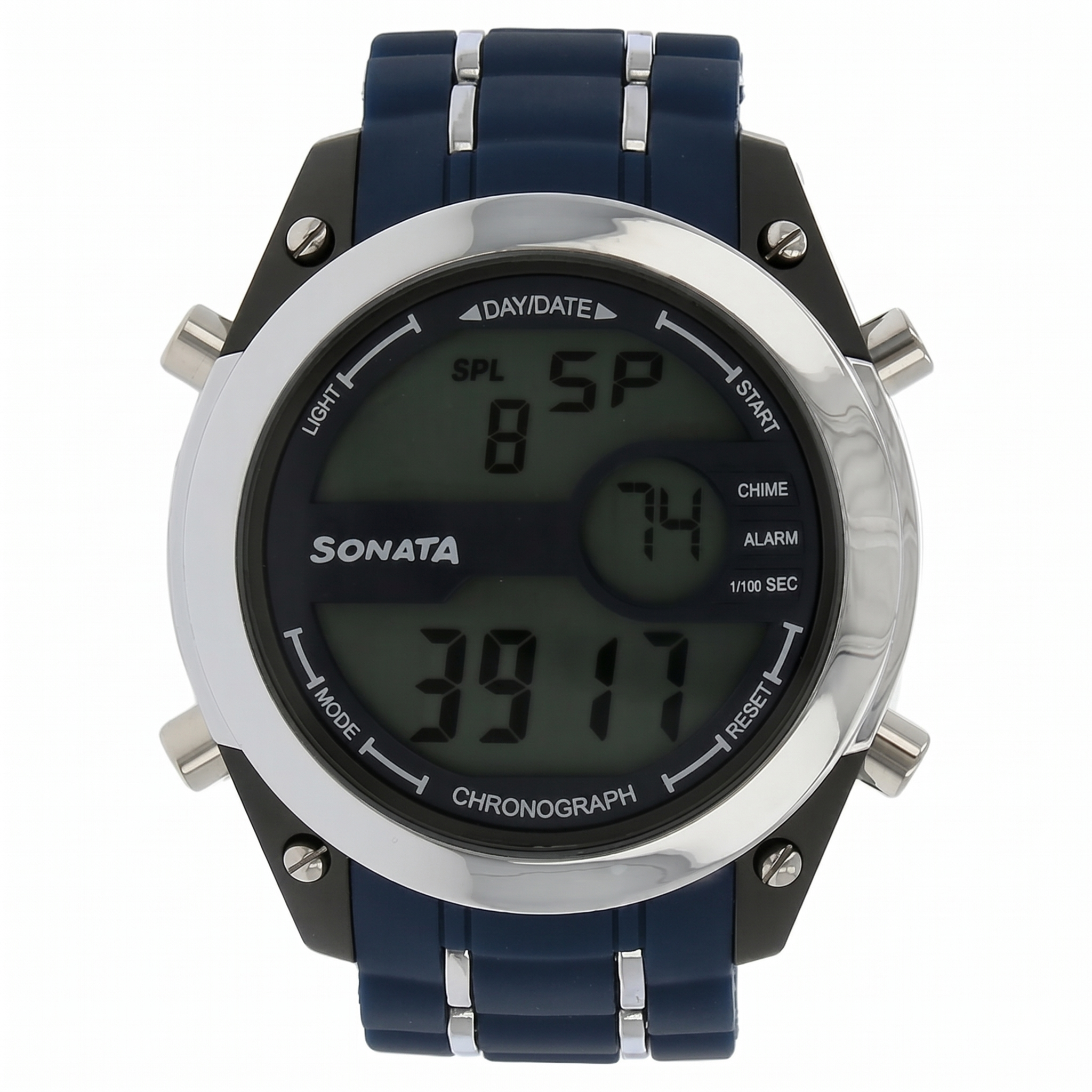 Sonata NS77034PP03 | SF Digital Dial Blue Plastic Strap Watch for Men