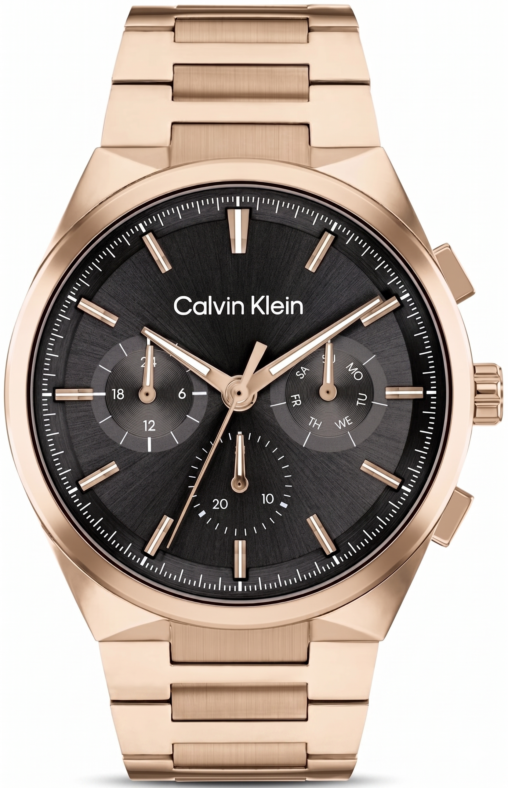 Calvin Klein 25200506 | Distinguish Men Quartz Black Dial Multi-Function Stainless Steel Watch