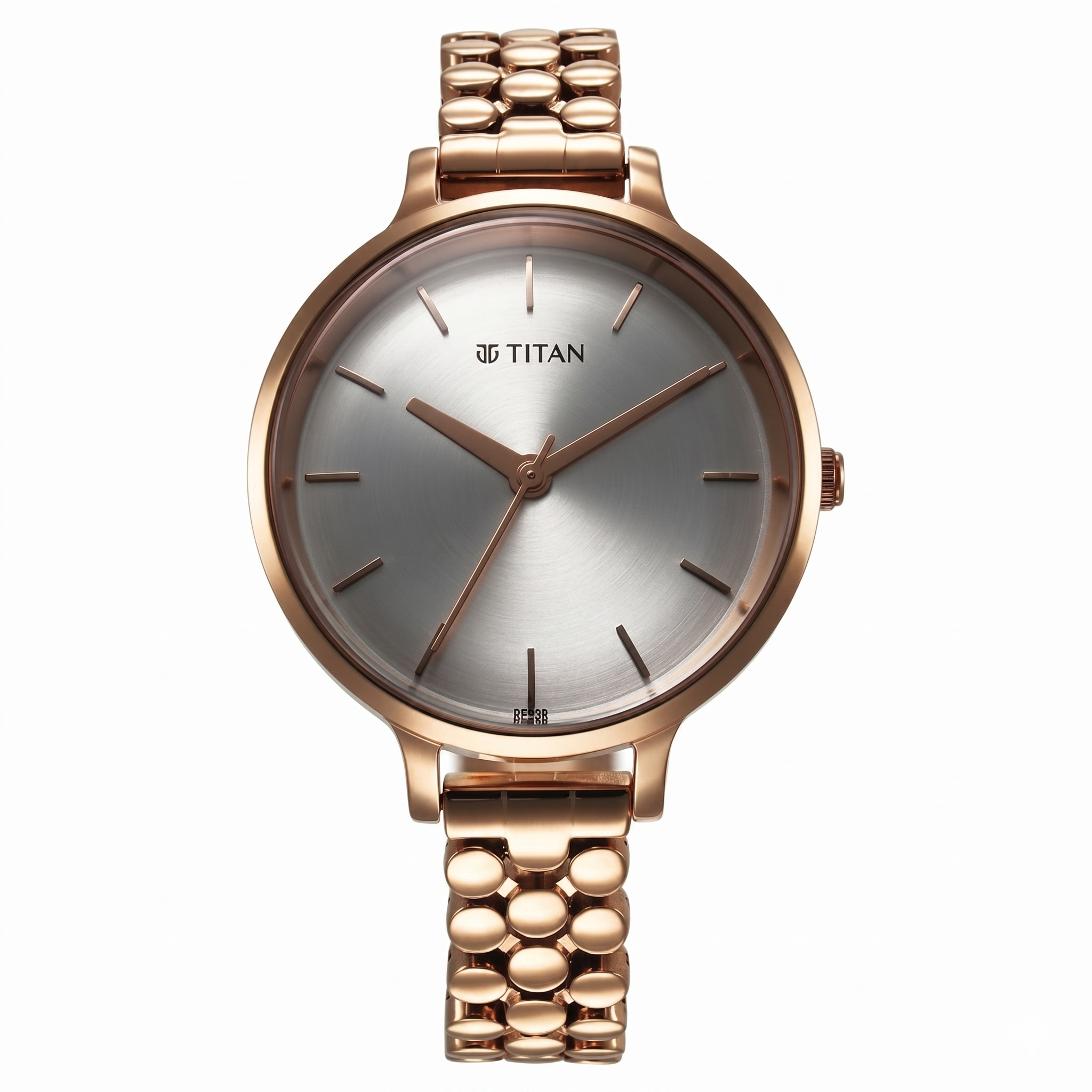 Titan 2709WM02 | Titan Secluded Quartz Analog Silver Dial Metal Strap Watch For Women