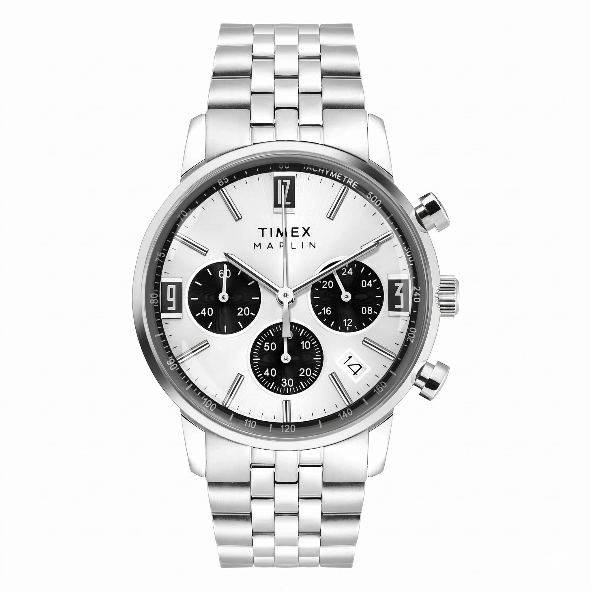 Timex TWEG26704 | Marlin Chronograph Tachymeter 42mm Stainless Steel Bracelet Watch