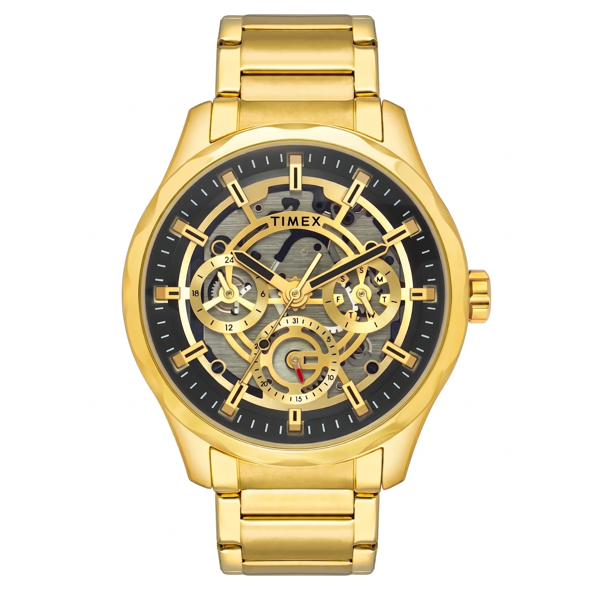 Timex TW0TG7628 | Timex Men Black Round Dial Analog Watch