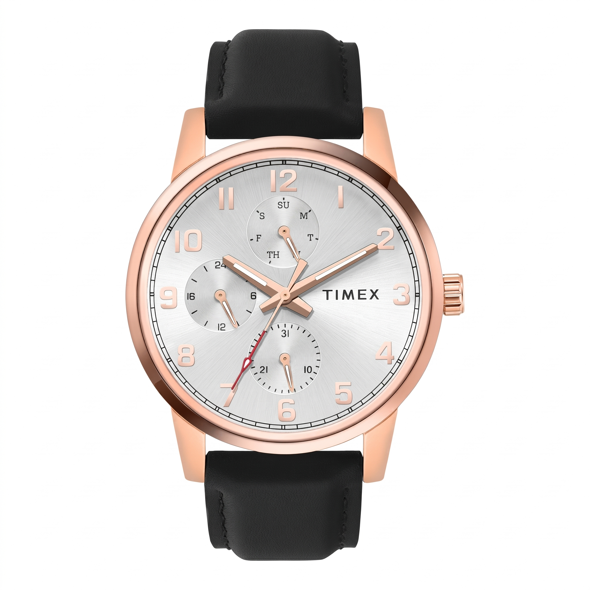 Timex TWEG18908 | TIMEX Silver Tone Round Dial Analog Men's Watch.