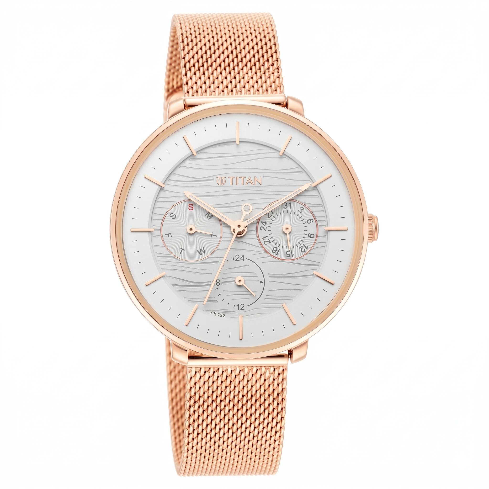 Titan 2651WM02 | Titan Womens's Svelte Silver: Multi-Function Watch Metal Strap