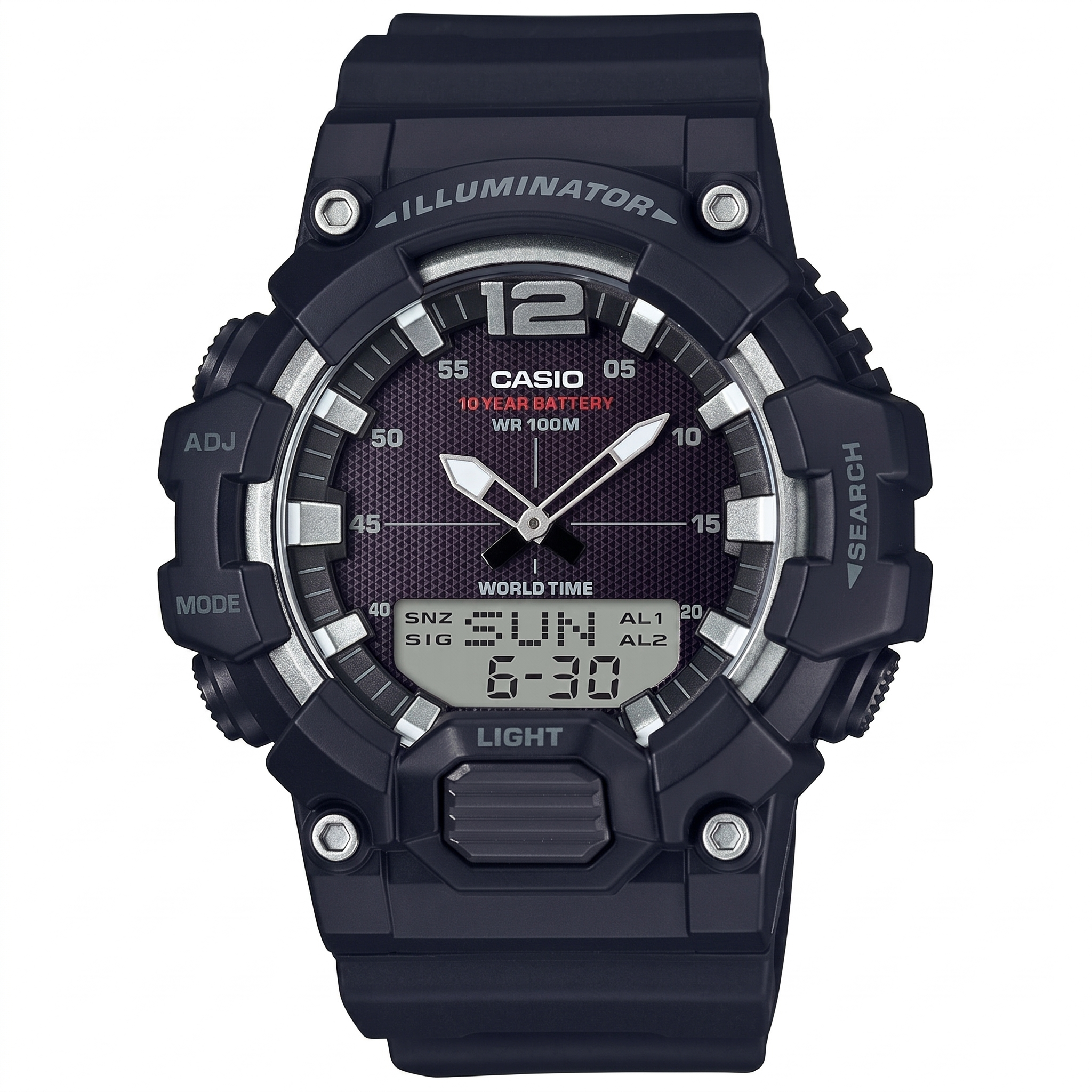 Casio D154 | Casio Youth Series Analog-Digital Black Dial Men's Watch - HDC-700-1AVDF