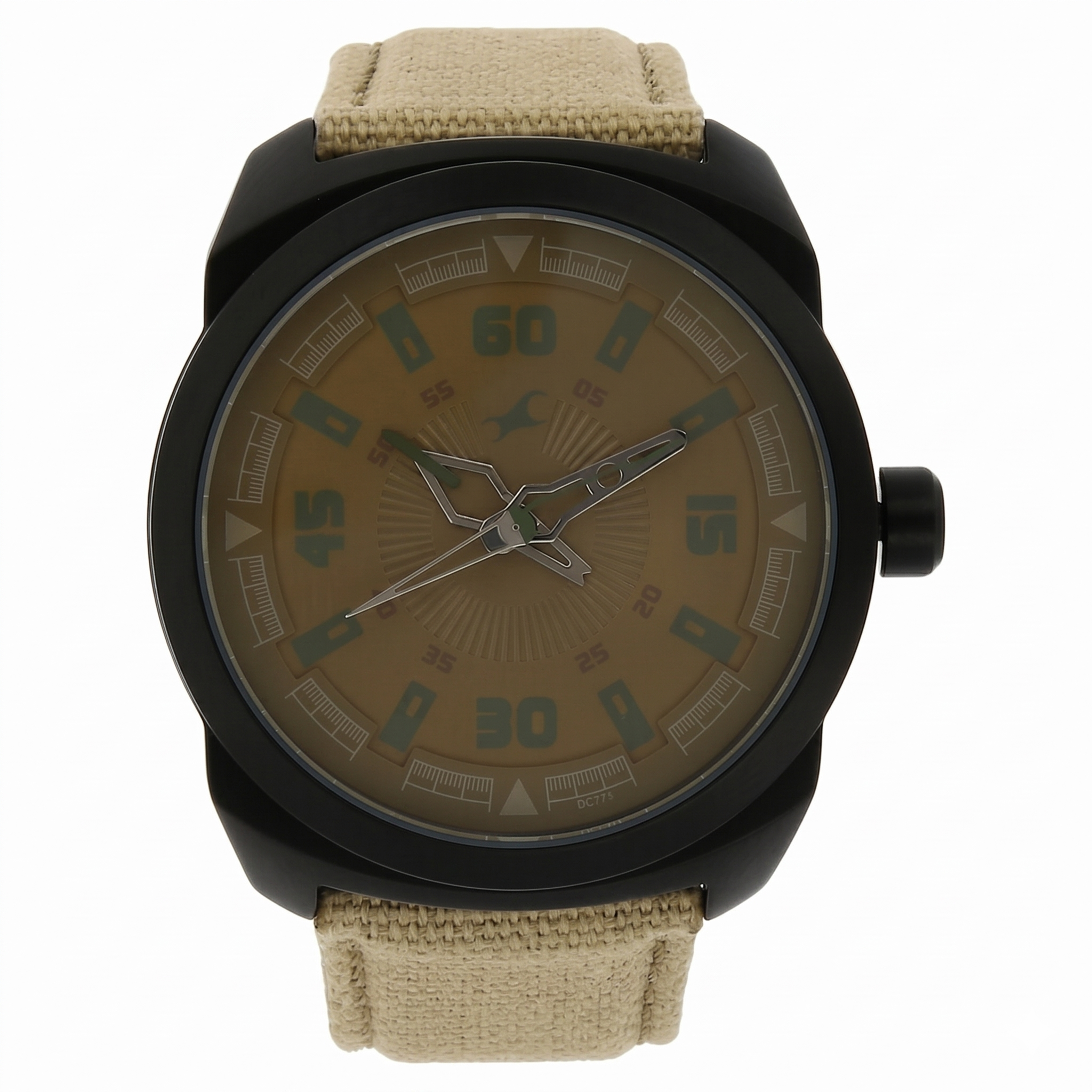 Fastrack 9463AL06 | Fastrack Explorer Quartz Analog Beige Dial Canvas Strap Watch for Guys