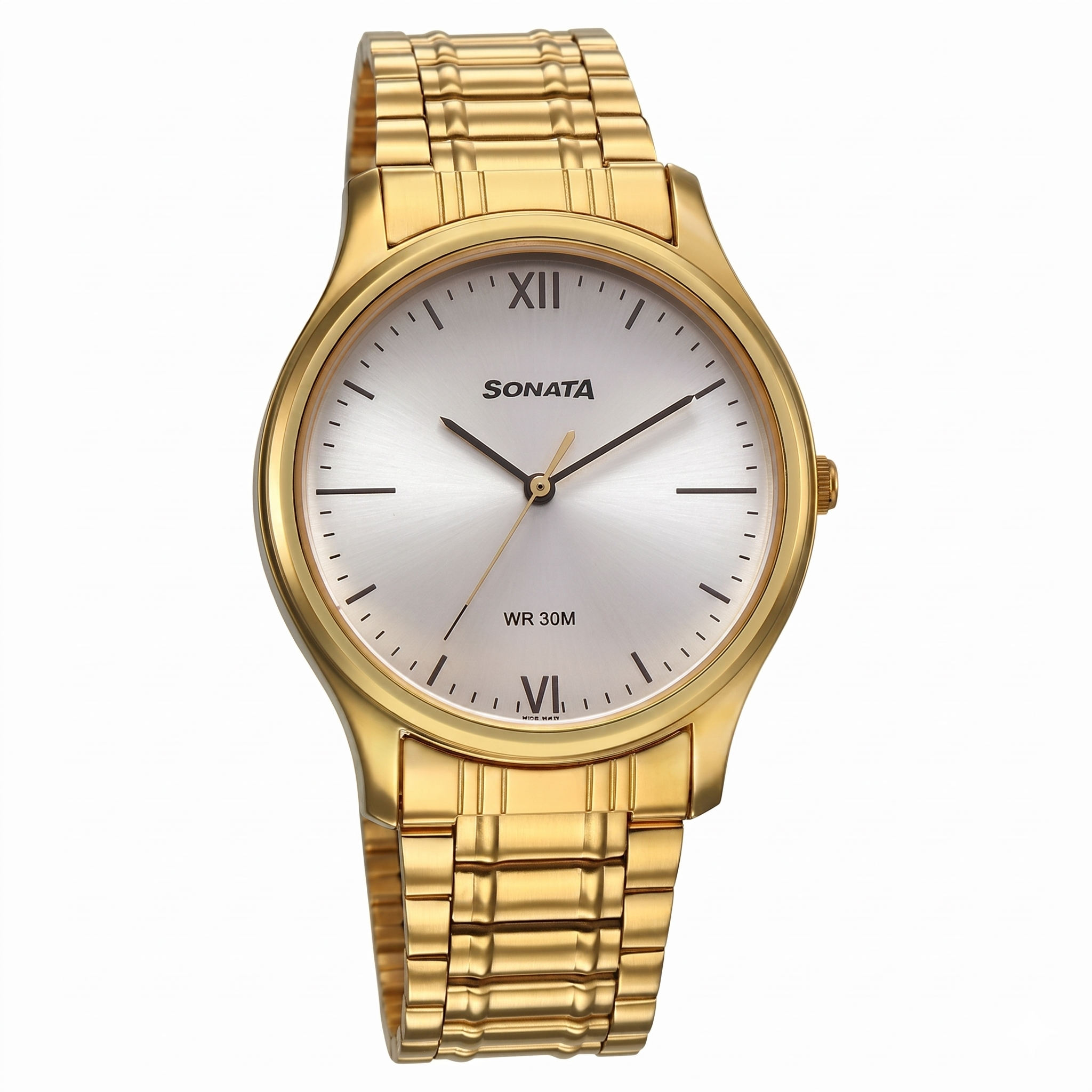 Sonata NS77082YM06 | Sonata Quartz Analog Silver Dial Watch for Men