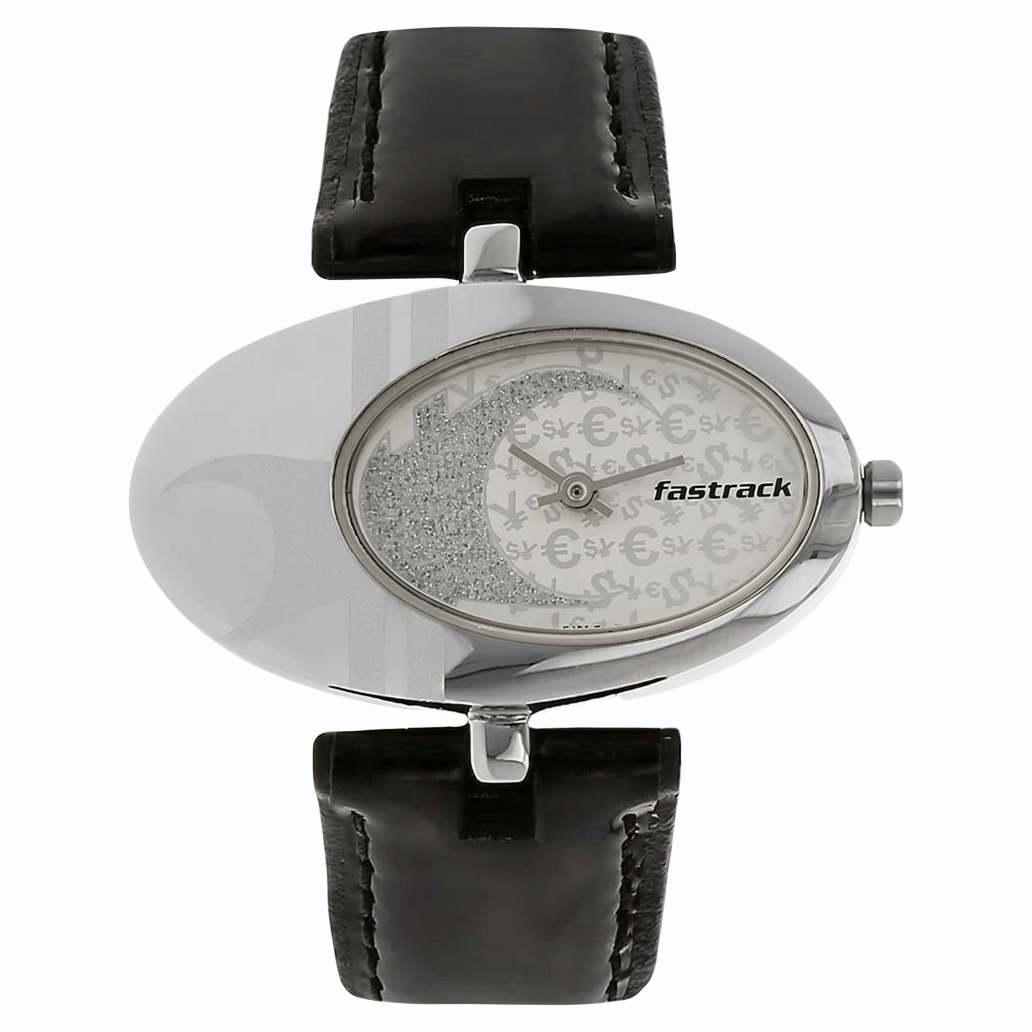 Fastrack 6224SL | Fastrack Quartz Analog Silver Dial Leather Strap Watch for Girls