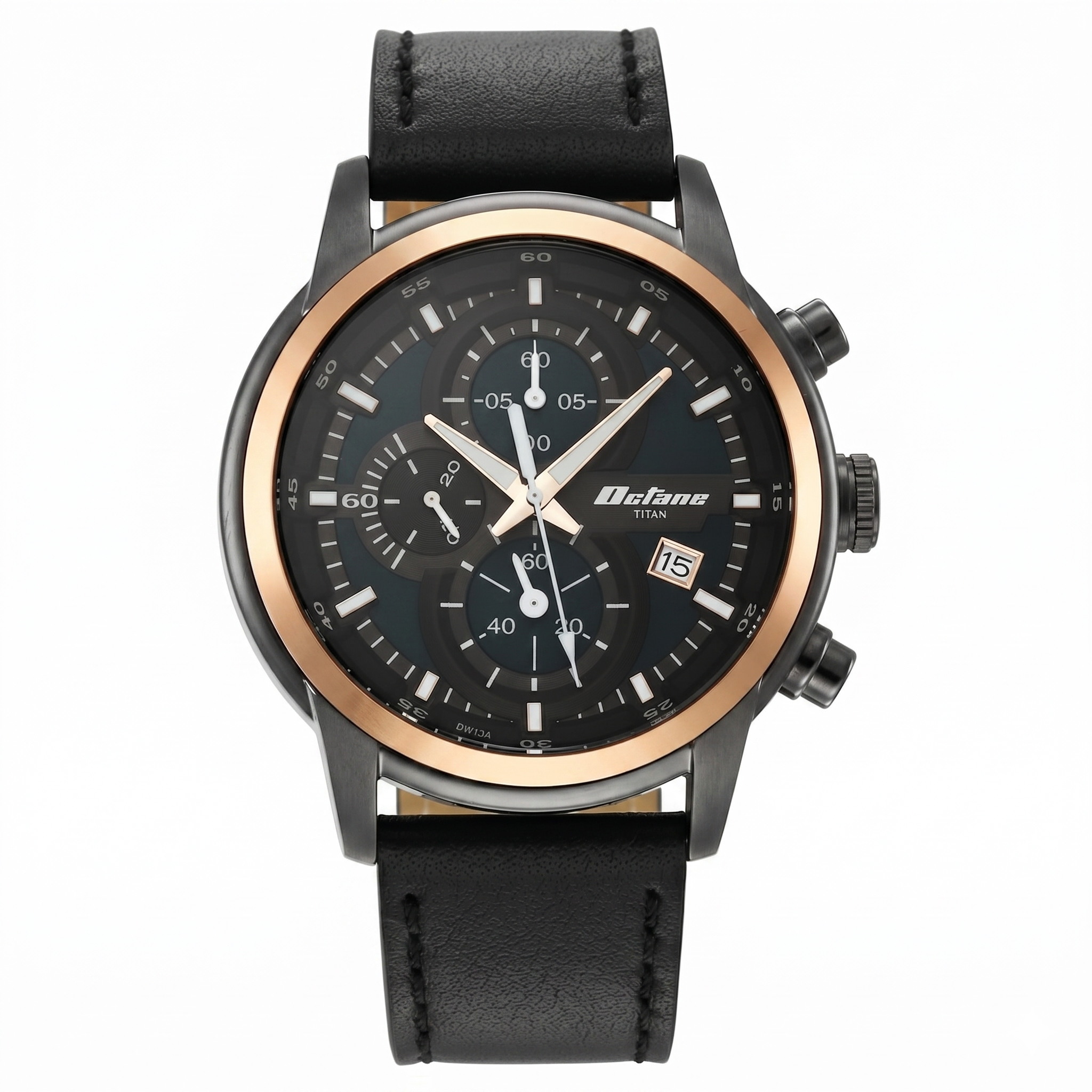 Titan 90086KL03 | Titan Octane Silver Dial Chronograph Watch for Men