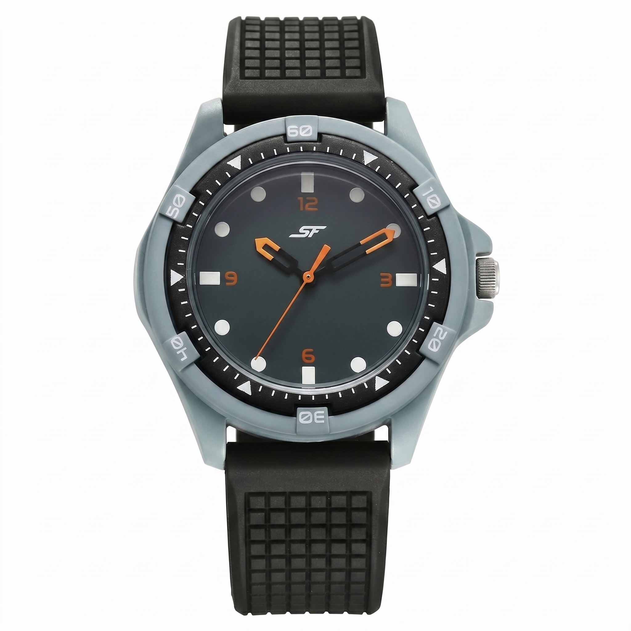Sonata 7930PP24 | SF Sporty Grey Dial Polyurethane Strap Watch for Men