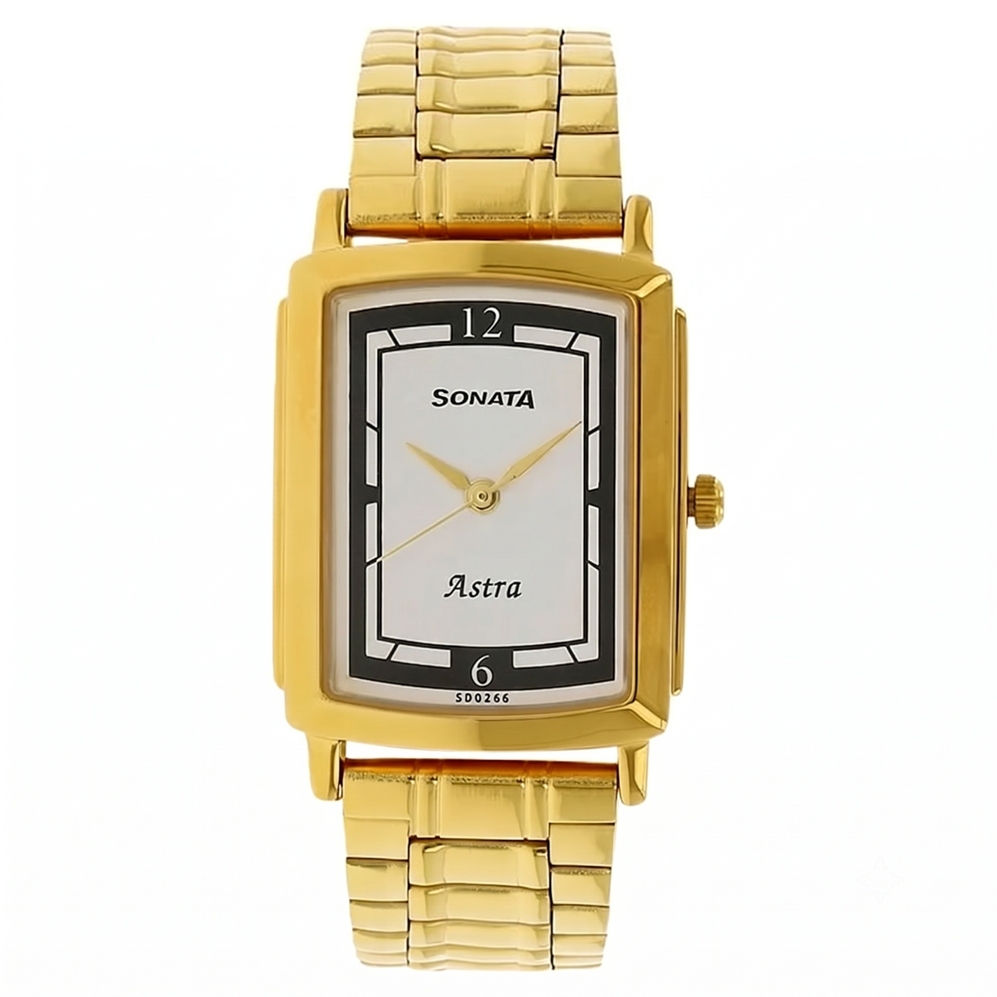 Sonata 77059YM01J | Sonata Quartz Analog White Dial Stainless Steel Strap Watch for Men