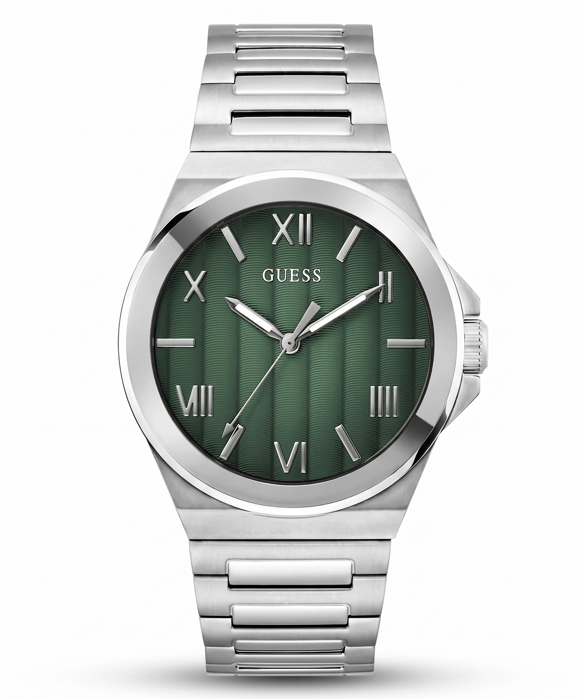 Guess GW0789G1 | Gd Vinyl Men Quartz Green Dial Analog Stainless Steel.