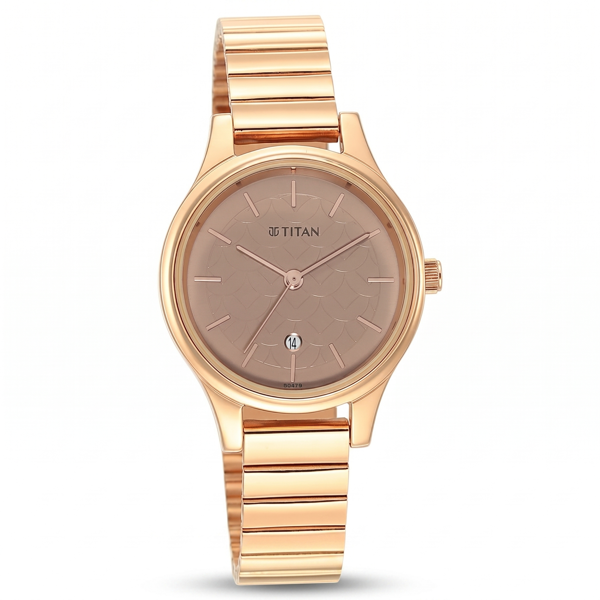 Titan 2679WM01 | Titan Karishma Brown Dial Metal Strap Watch for Women