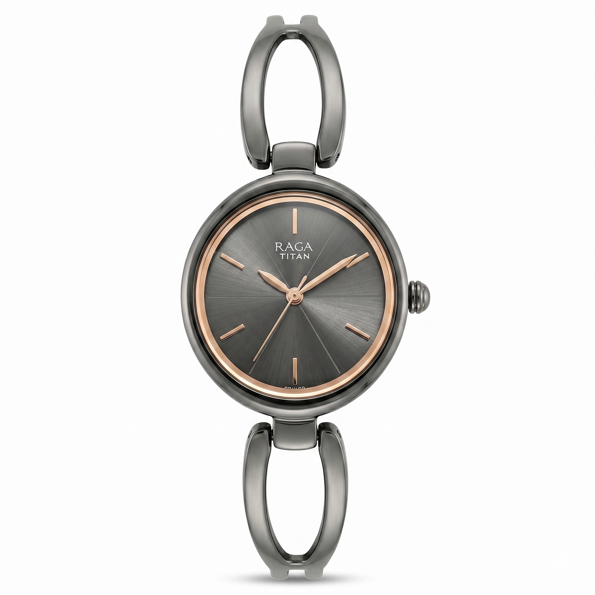 Titan 2579QM01 | Titan Raga Viva Anthracite Dial Women Watch With Metal Strap