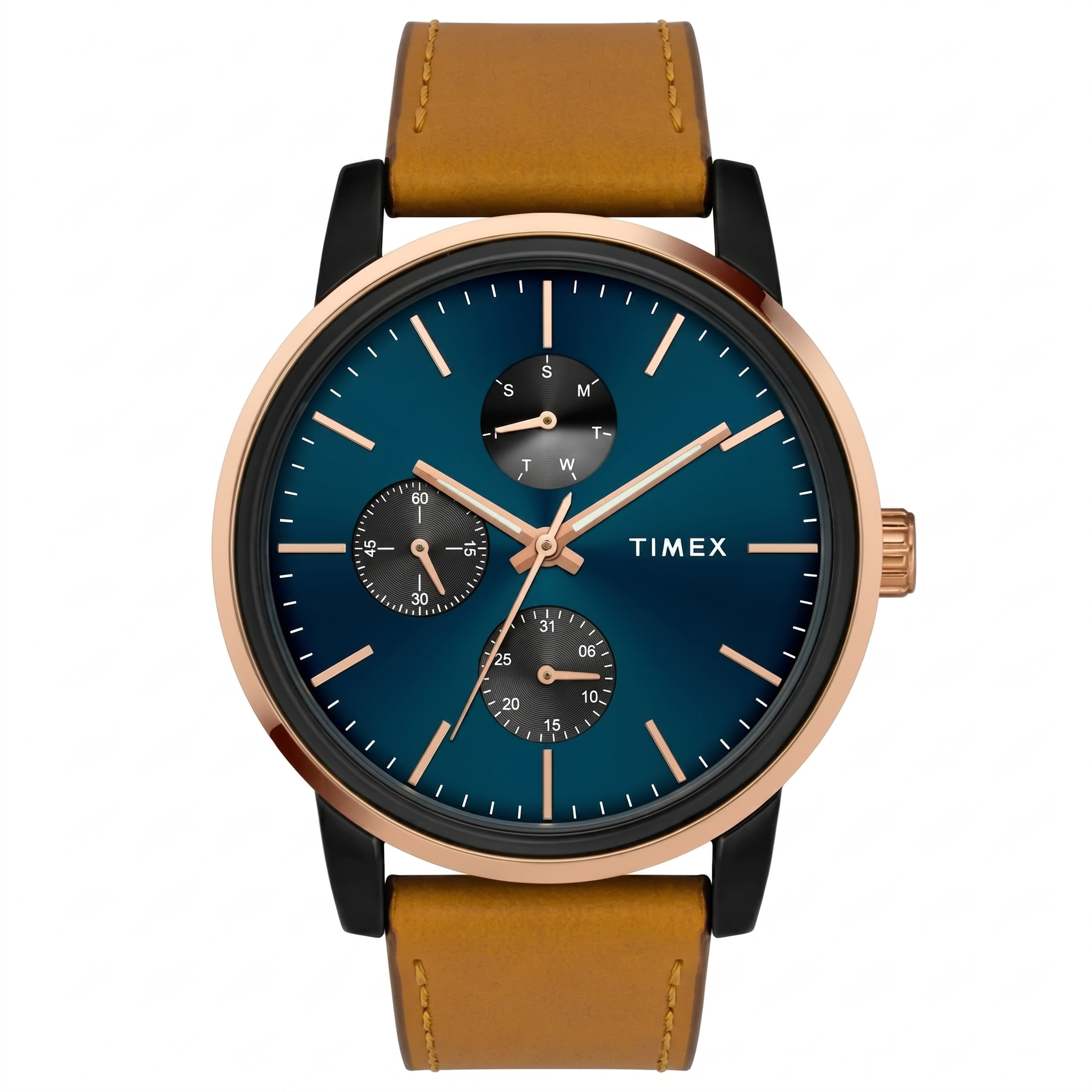 Timex TWEG18904 | Timex Fashion Men's Blue Dial Round Case Multifunction Function Watch