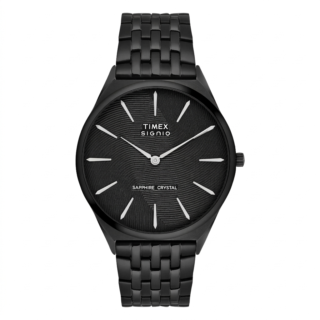Timex TWEG34201 | Timex Signio Round 40mm Black Dial Analog Men Watch