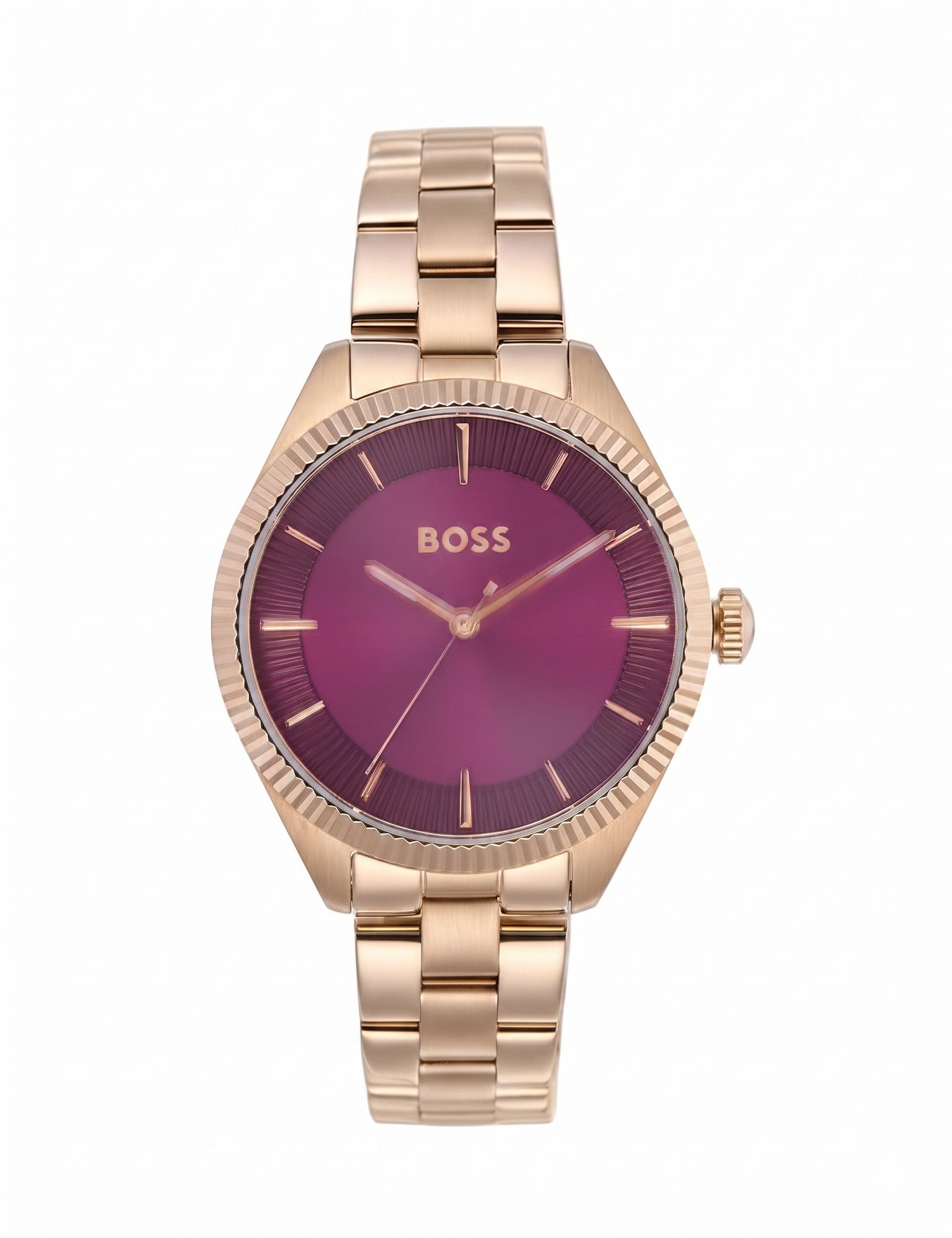 Boss 1502728 | Sage Women Quartz Red Dial Analog Stainless Steel Watch.