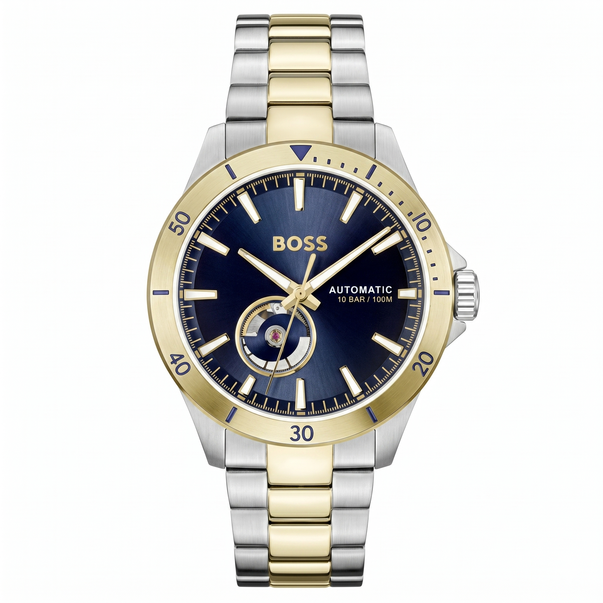 Boss 1514201 | Troper Men Automatic Blue Dial Analog Stainless Steel Watch