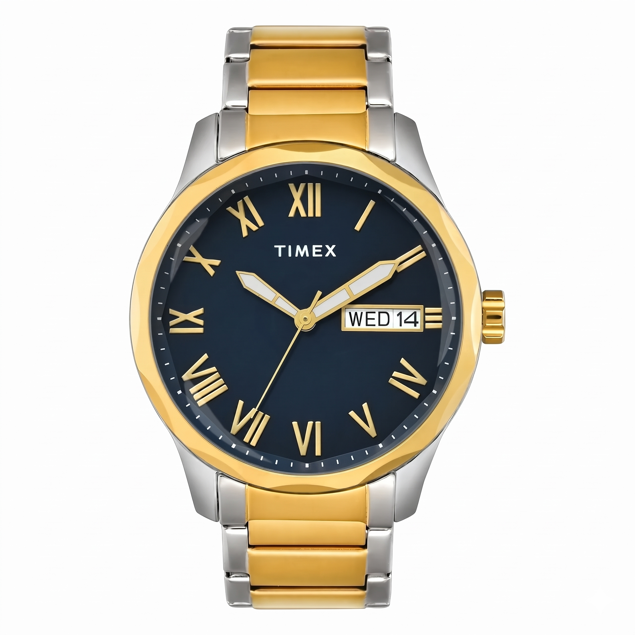 Timex TW0TG7642 | TIMEX Round Blue Dial Analog Men's Watch