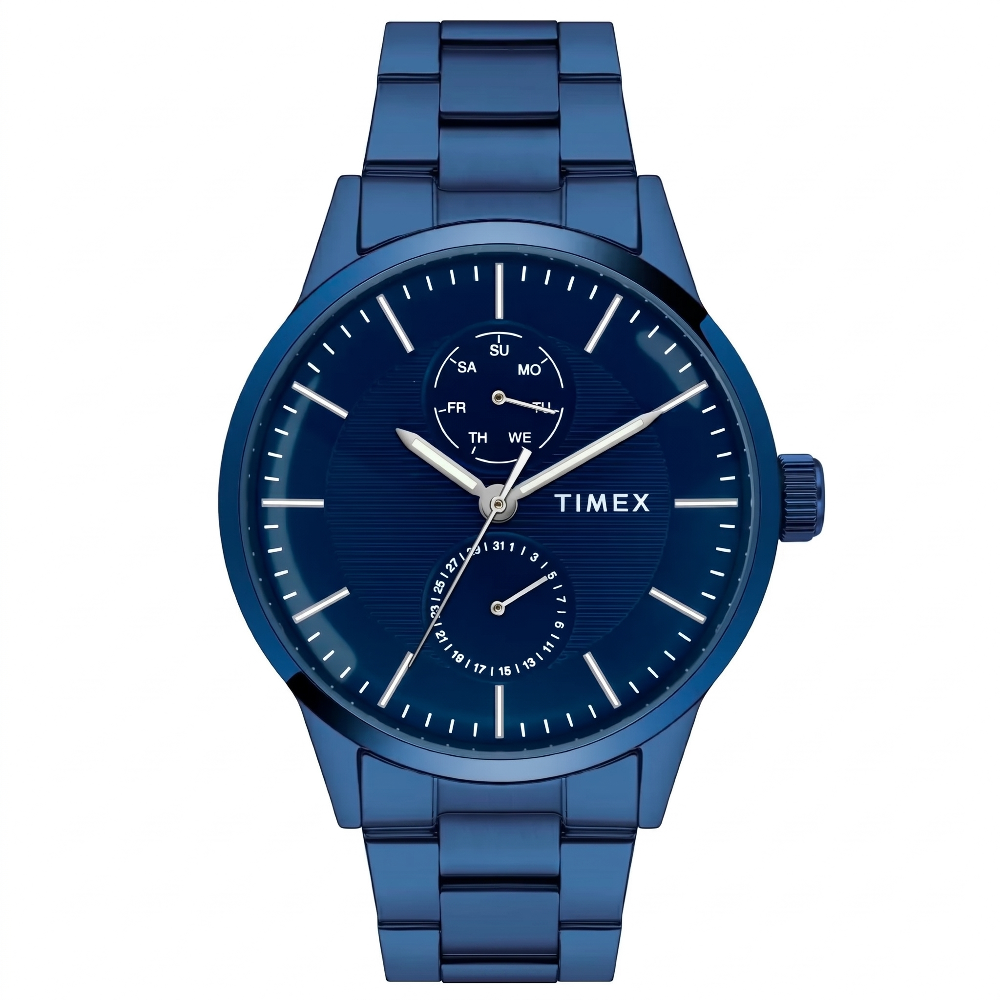 Timex TWEG19940 | TIMEX Men Blue Round Dial Analog Watch.