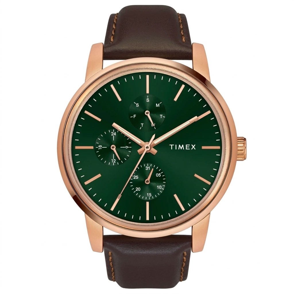 Timex TWEG18905 | Timex Men Green Round Dial Analog Watch