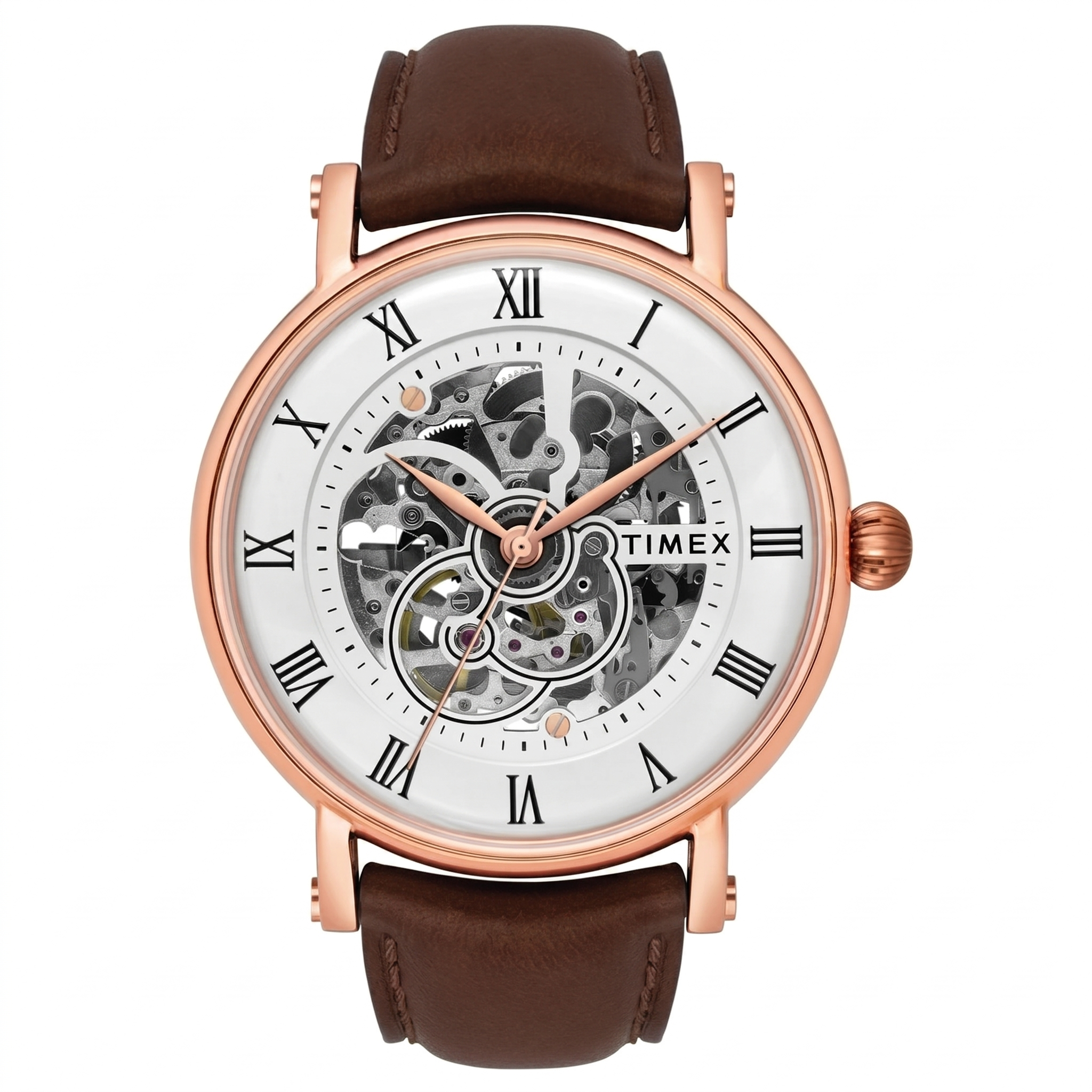 Timex TWEG16703 | Timex E Class Men's Silver Dial Round Case Automatic Function Watch