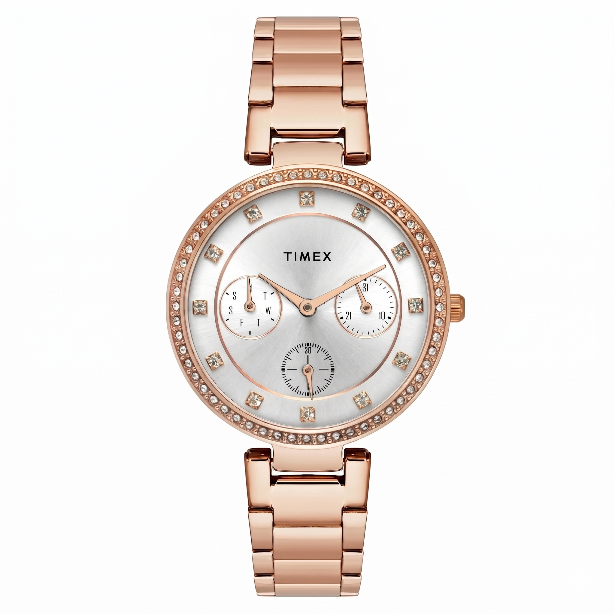 Timex TWEL18702 | Timex Cosmic Awe Women Multifunction Round Dial Silver Watch